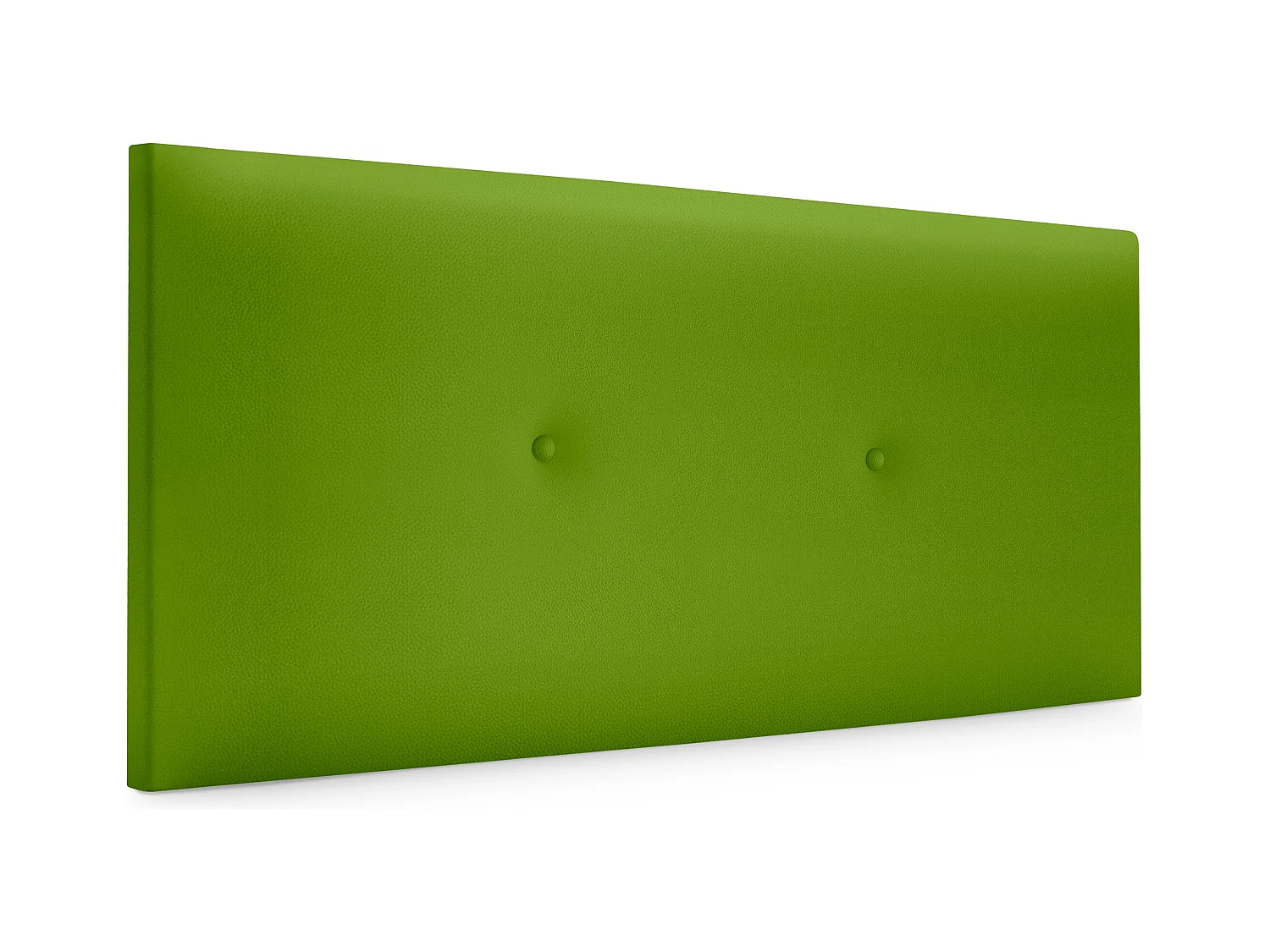 DHOME Tête de lit simili cuir lisse avec Boutons 110x50cm Lits 105 - Vert