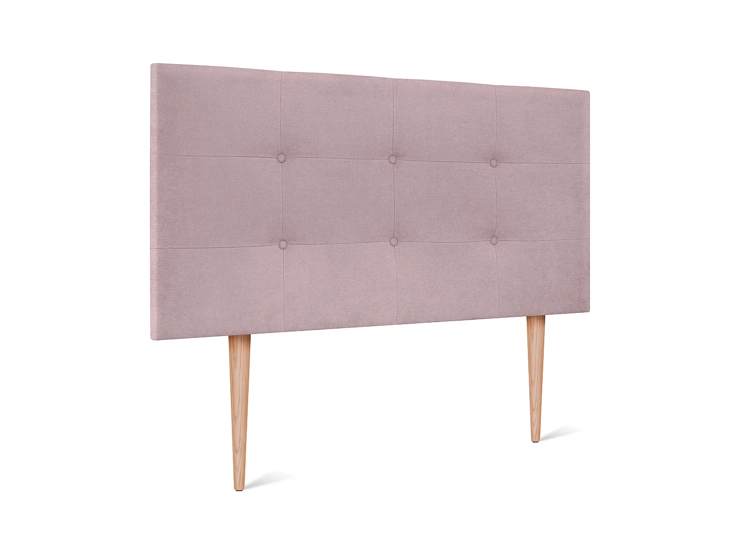 DHOME Tête de lit en tissu Aqualine Capitoné 90x115cm avec pieds Lits 80/90 - Saumon