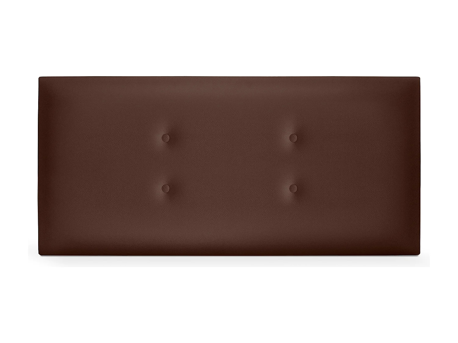 DHOME Testiera in de Similpelle con 2 file di Bottoni 90x50cm Letti 80/90 - Cioccolato