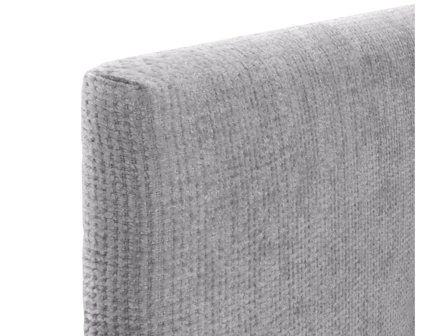 DHOME Tête de lit en laine naturelle avec Boutons 110x50cm Lits 105 - Gris clair