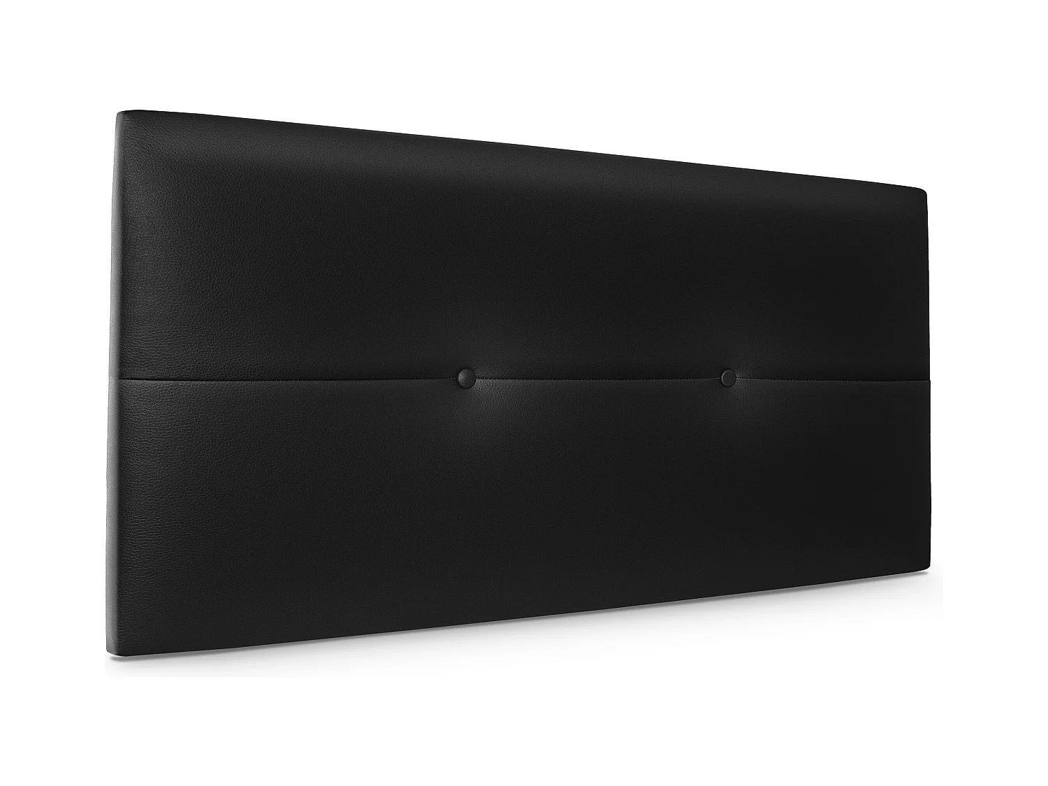 DHOME Tête de lit similicuir avec Boutons 90x50cm Lits 80/90 - Noir