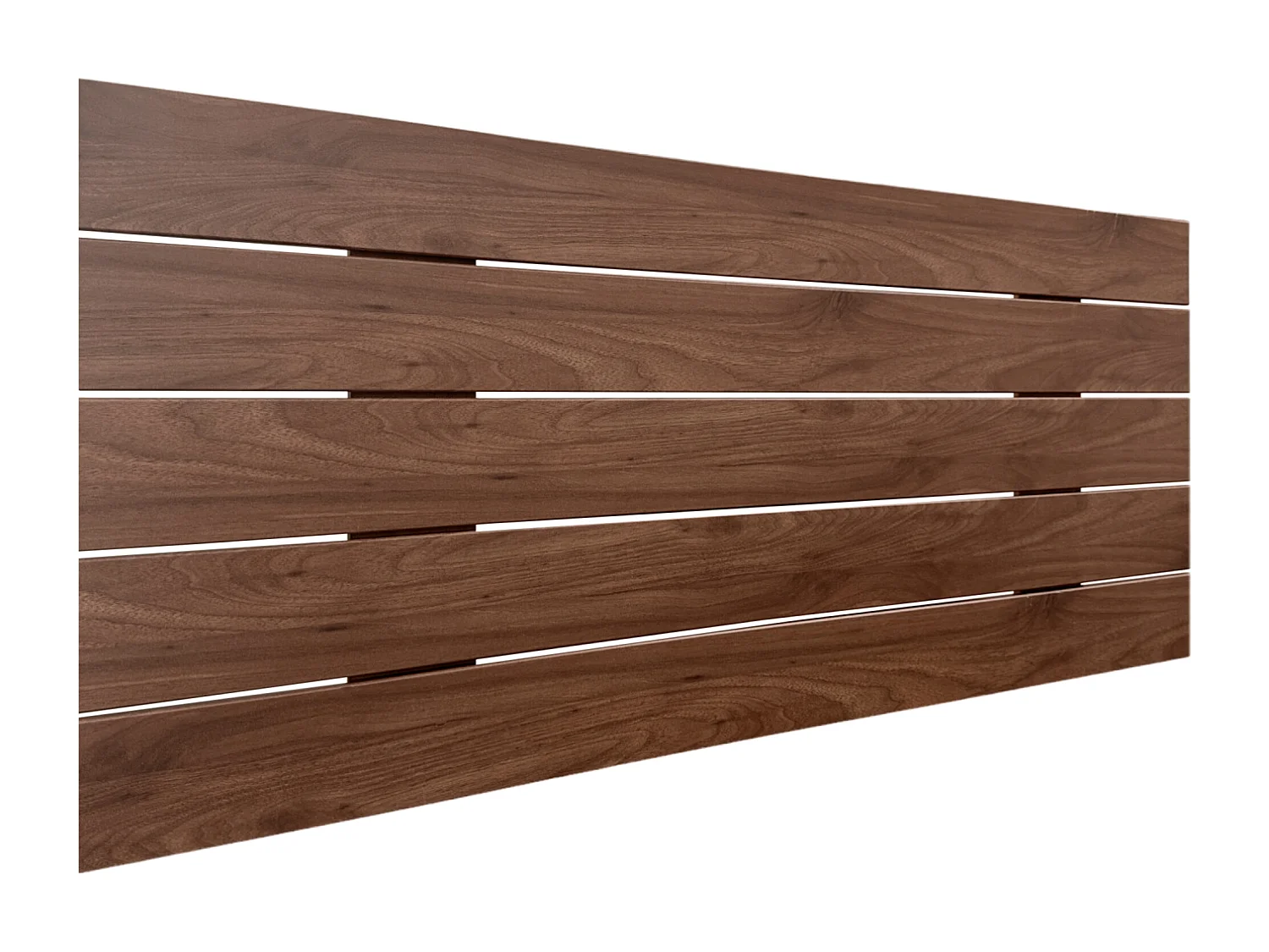 DHOME Cabecero de Madera reciclada DM Estilo Palet Horizontal 90x46cm Camas 80/90 - Nogal Madera