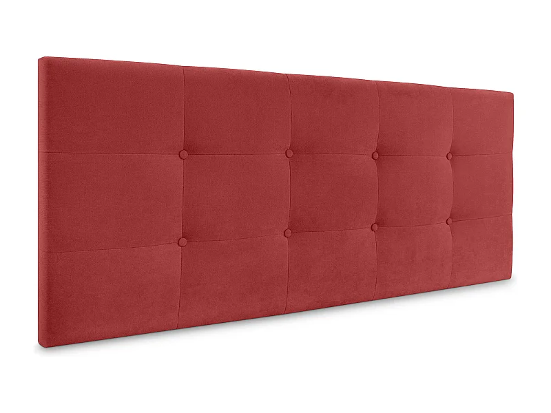 DHOME Aqualine Kopfteil aus getuftetem Stoff, 150 x 60 cm, Betten 150 – Rot