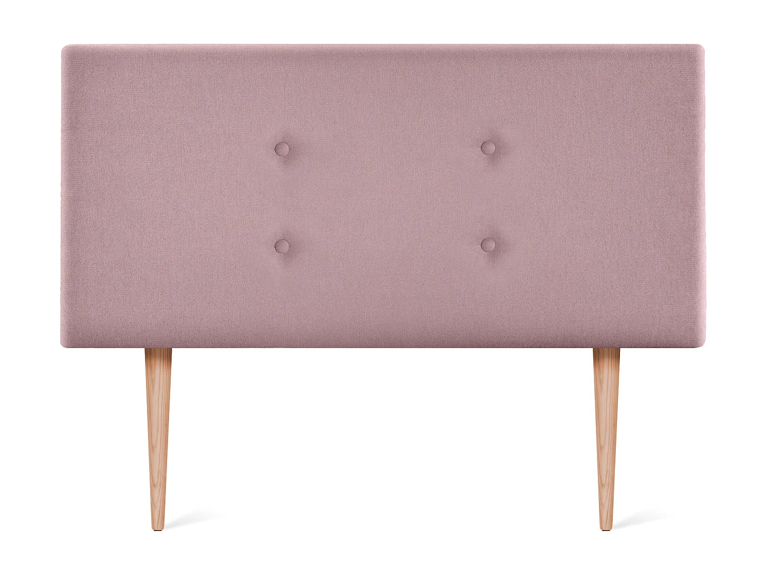 DHOME Aqualine Stoff-Kopfteil mit 2 Reihen von Knöpfen 110x105cm Mit Beinen Betten 105 - Lachs