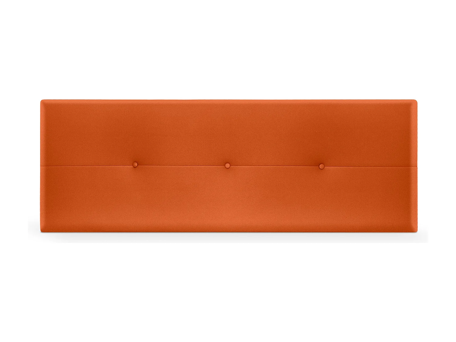 DHOME Kopfteil aus Kunstleder mit Knöpfen 135x50cm Betten 120/135 - Orange