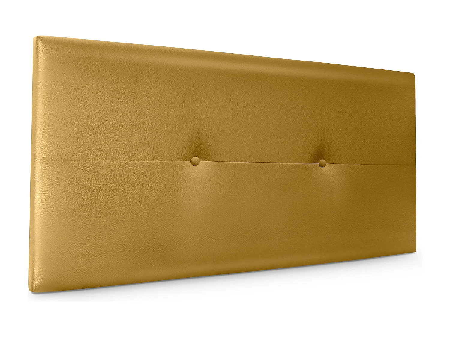 DHOME Tête de lit similicuir avec Boutons 105x50cm Lits 105 - Doré