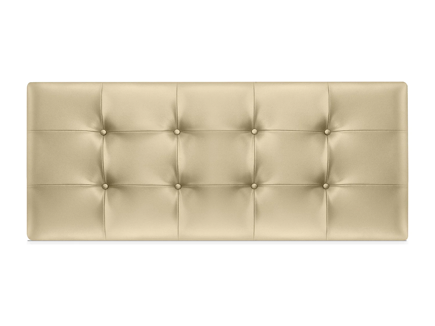 DHOME Tête de lit en Similicuir Capitonné 160x60cm Lits 150/160 - Champagne