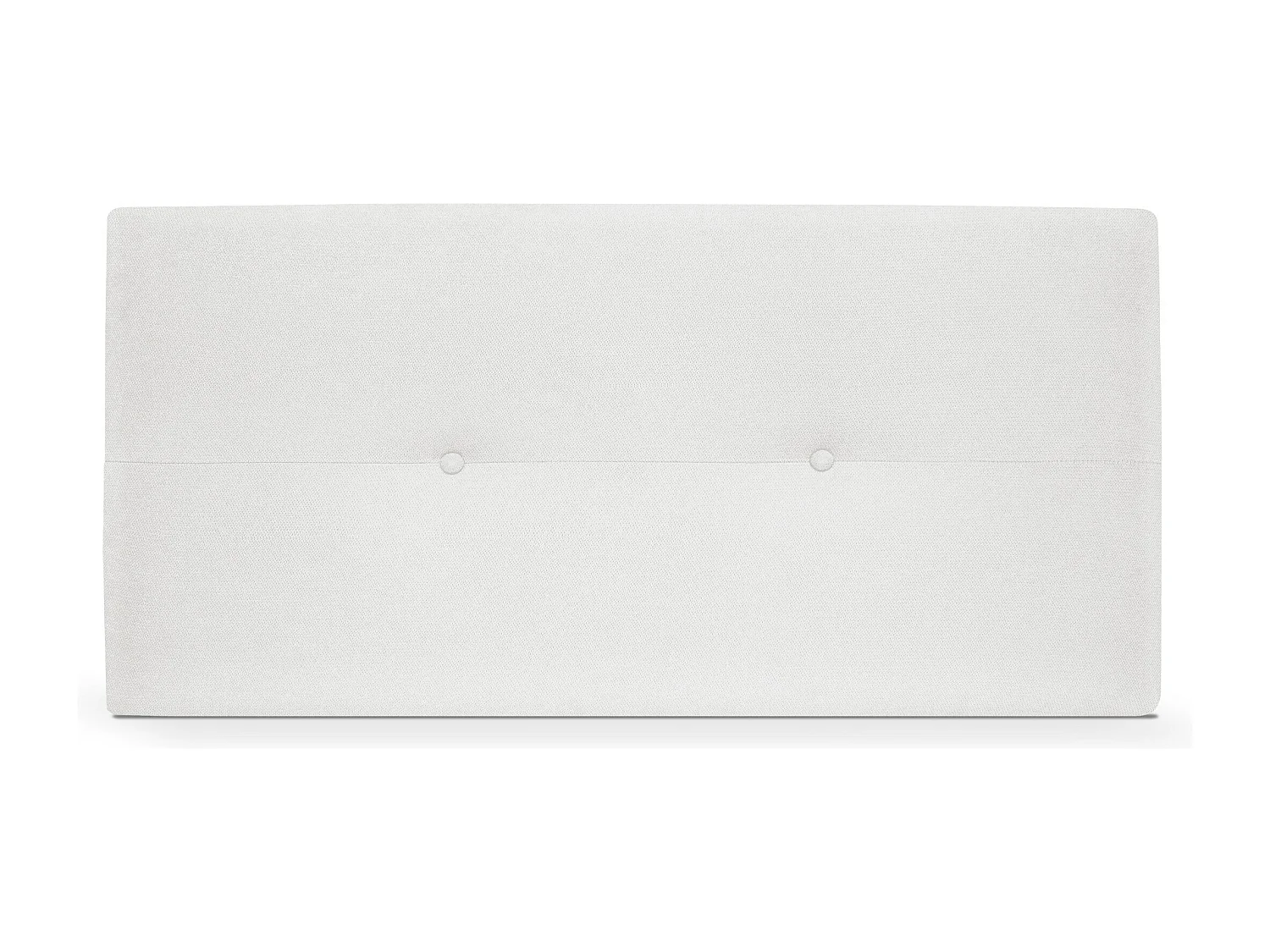 DHOME Testiera in de Tessuto Aqualine con bottoni 95x50cm Letti 90 - Bianco