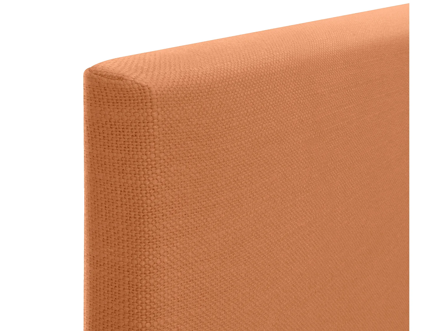 DHOME Tête de lit en lin naturel avec Boutons 90x50cm Lits 80/90 - Orange