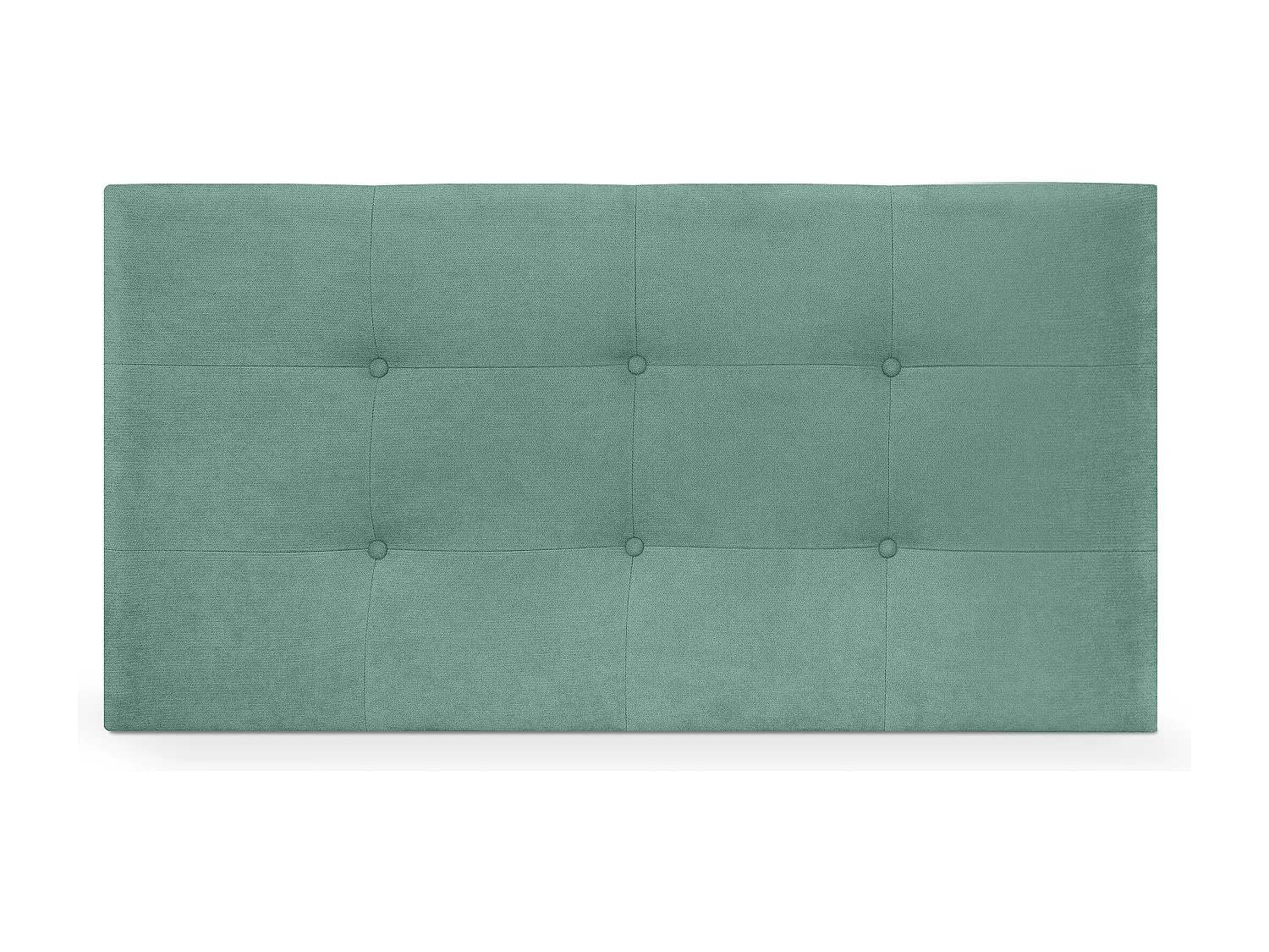 DHOME Testiera capitonné Aqualine in tessuto 90x60 cm per letti 80/90 - Verde acqua