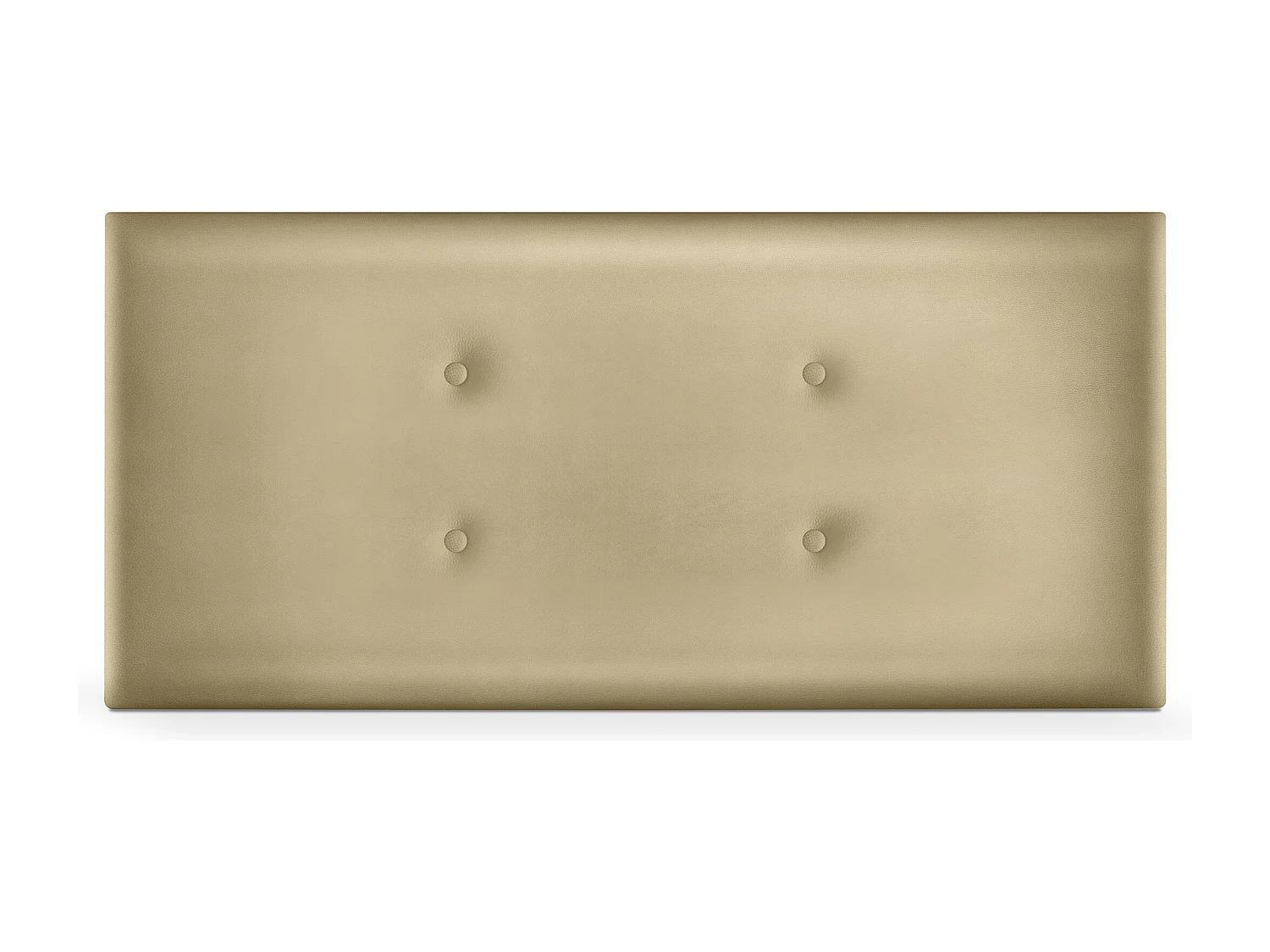 DHOME Testiera in de Similpelle con 2 file di Bottoni 110x50cm Letti 105 - Champagne