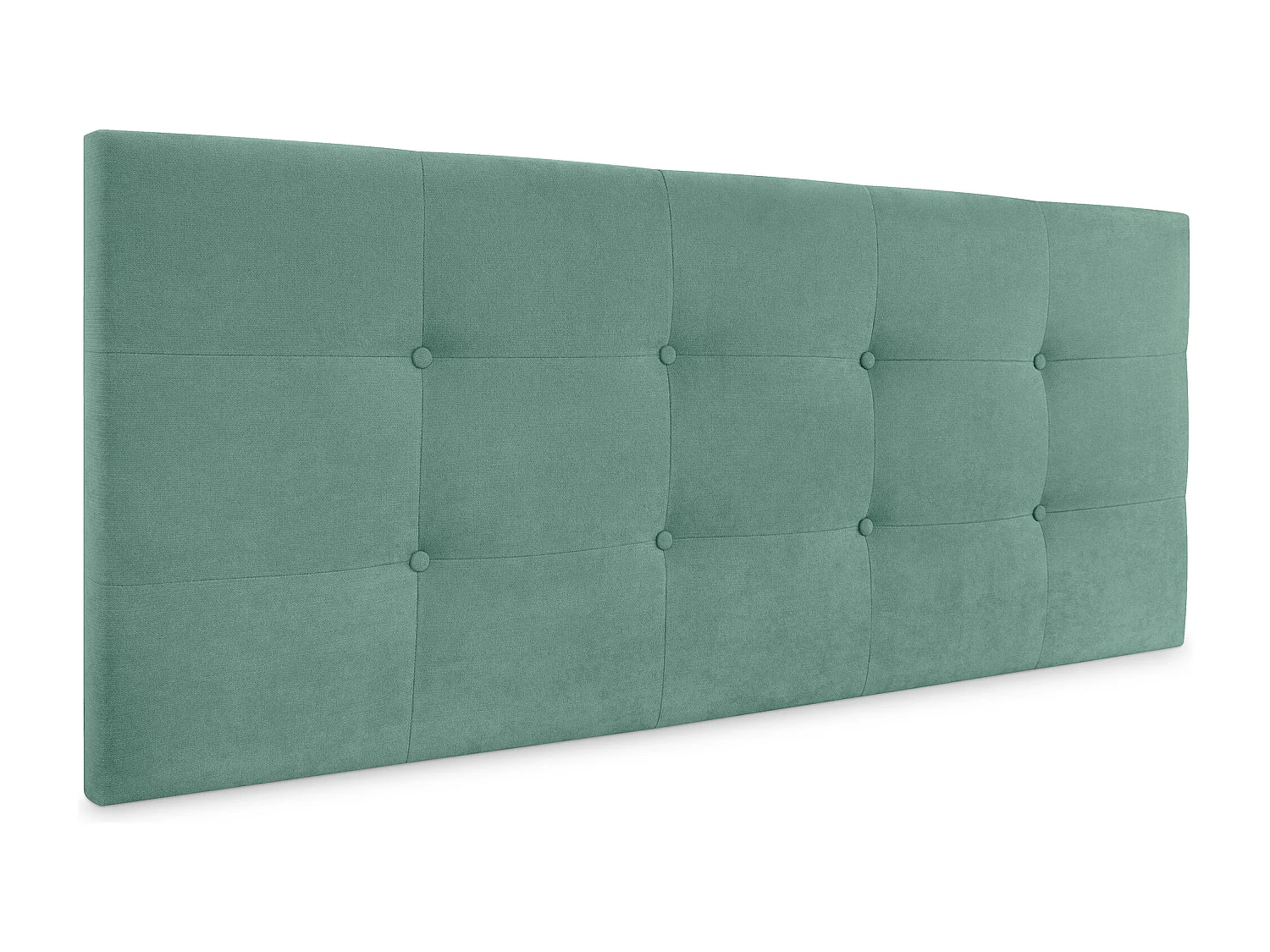 DHOME Aqualine Kopfteil aus getuftetem Stoff, 135 x 60 cm, Betten 120/135 – Aquagrün