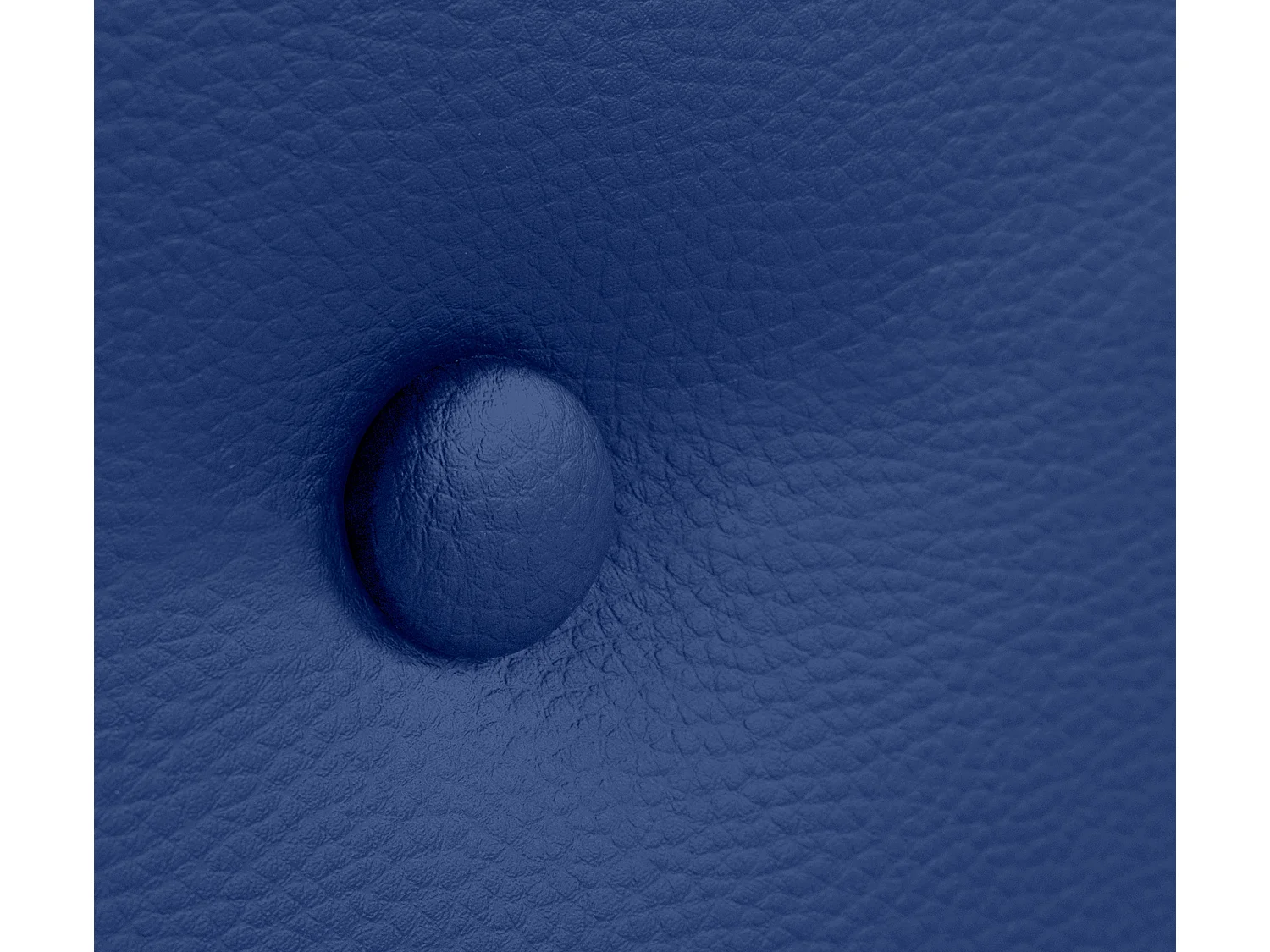 DHOME Testiera in de Similpelle con 2 file di Bottoni 110x50cm Letti 105 - Blu