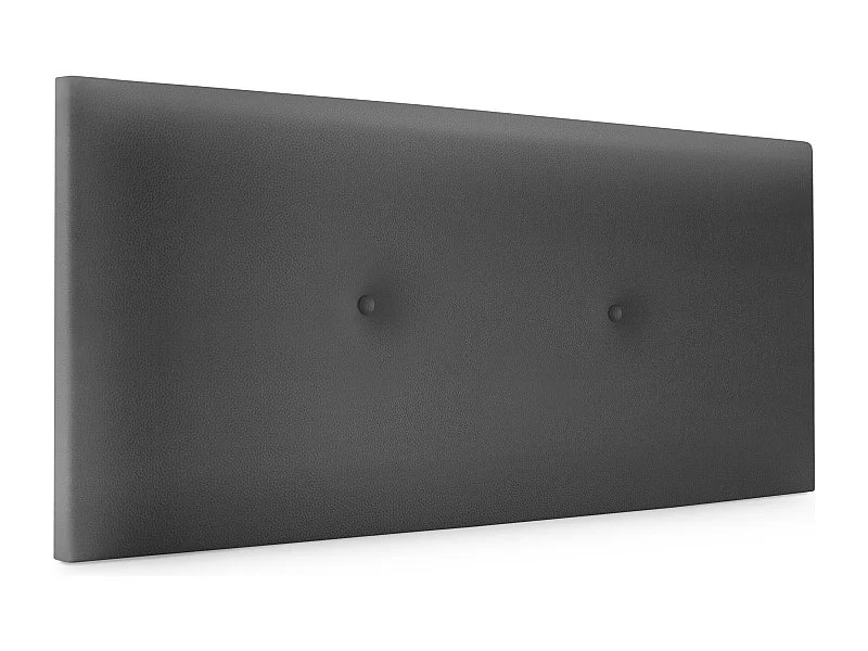 DHOME Cabecero de Polipiel Liso con Botones 105x50cm Camas 105 - Gris