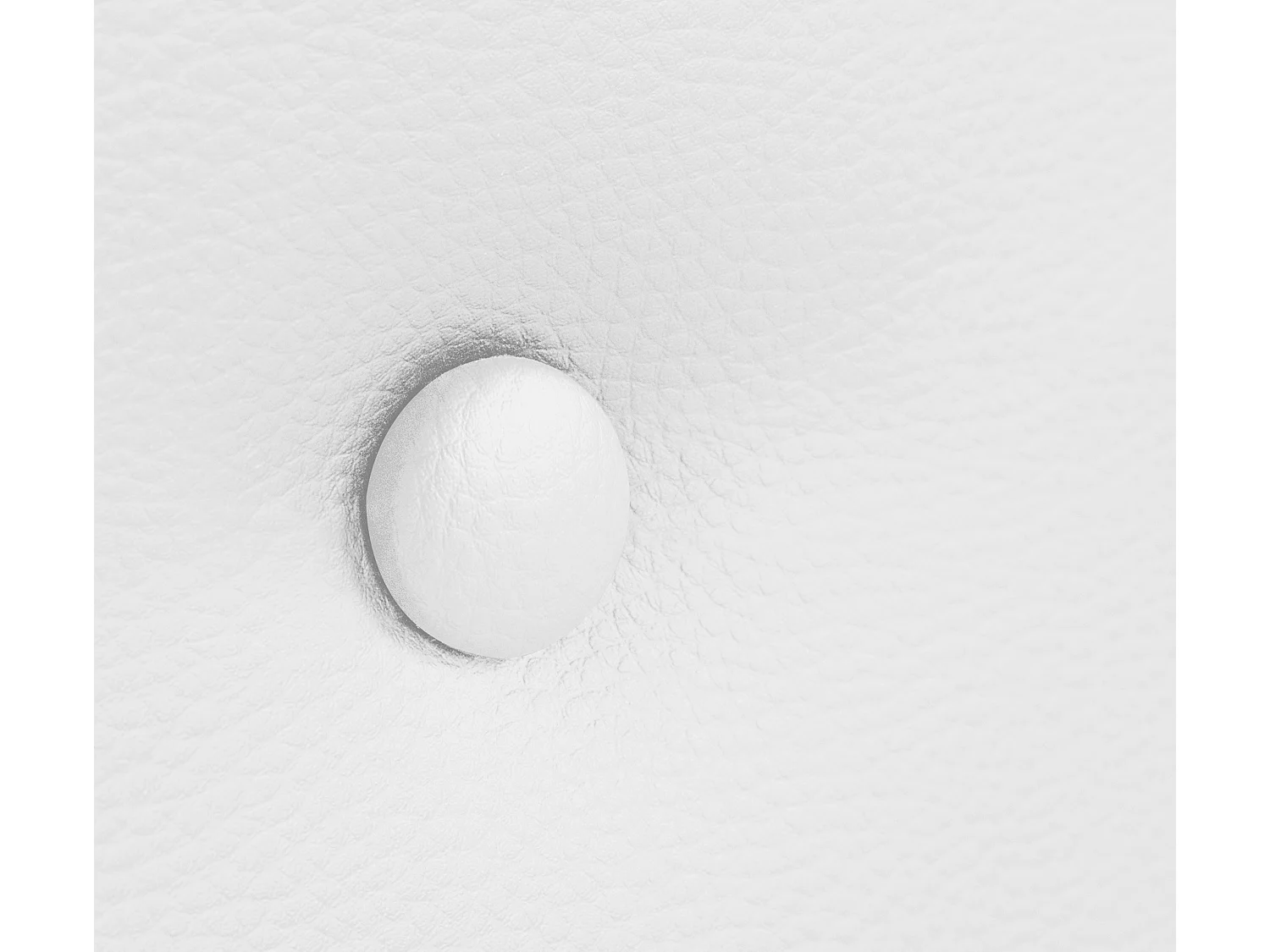 DHOME Tête de lit similicuir avec 2 rangées de boutons 160x50cm Lits 150/160 - Blanc