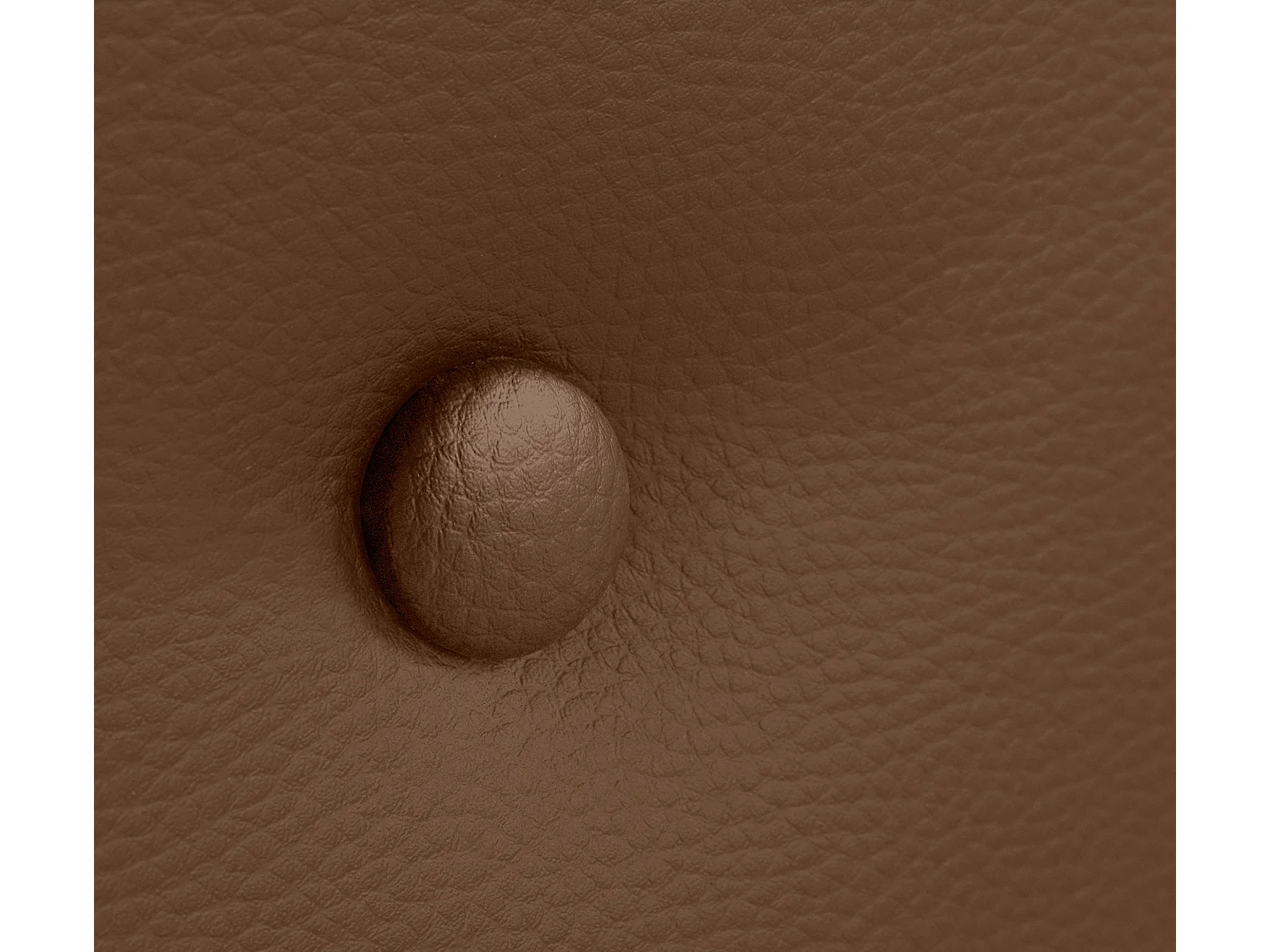 DHOME Kopfteil aus glattem Kunstleder mit Knöpfen 90x105cm Mit Beinen Betten 80/90 - Lehm