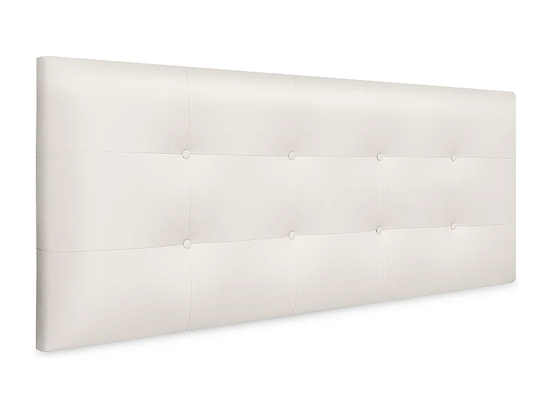 DHOME Getuft kunstleer hoofdeinde 160x60cm voor 150/160 bedden - Bone White