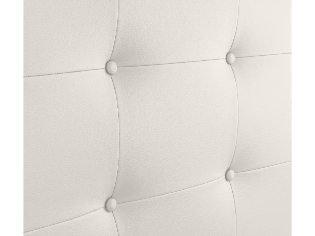 DHOME Testiera capitonnè in ecopelle 160x60 cm per letti 150/160 - Bianco osso