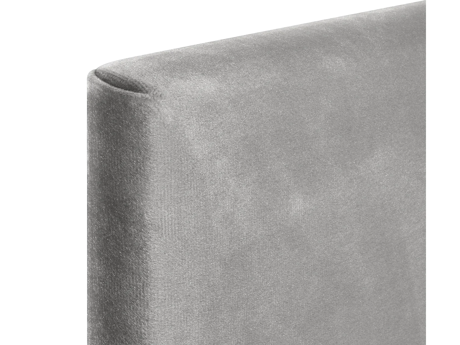 DHOME Tête de lit en velours lisse avec trois panneaux 90x50cm Lits 80/90 - Gris clair
