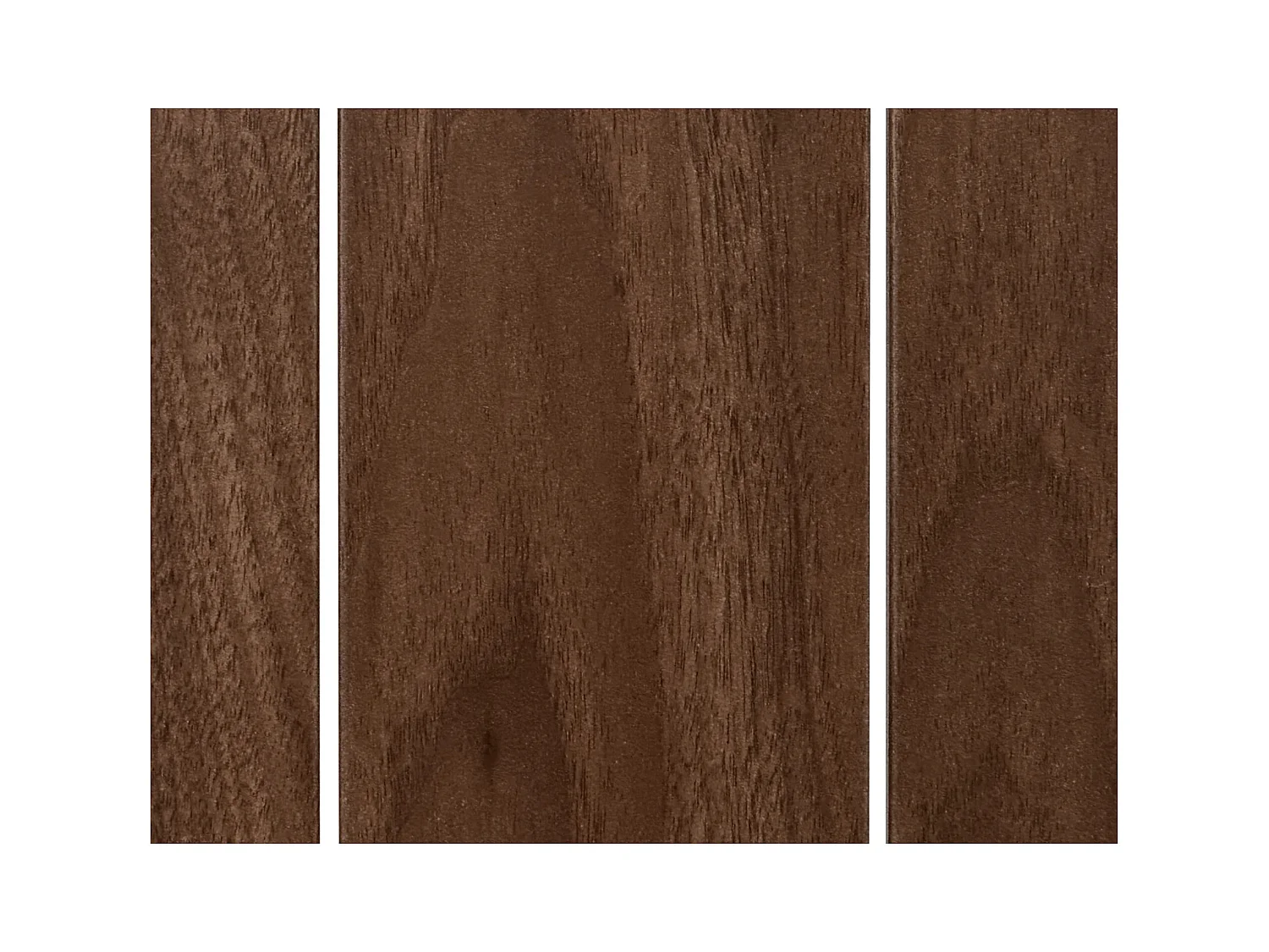 DHOME Recyceltes Holz-Kopfteil MDF Vertikale Palettenform 110x46 Betten 105 - Walnussholz