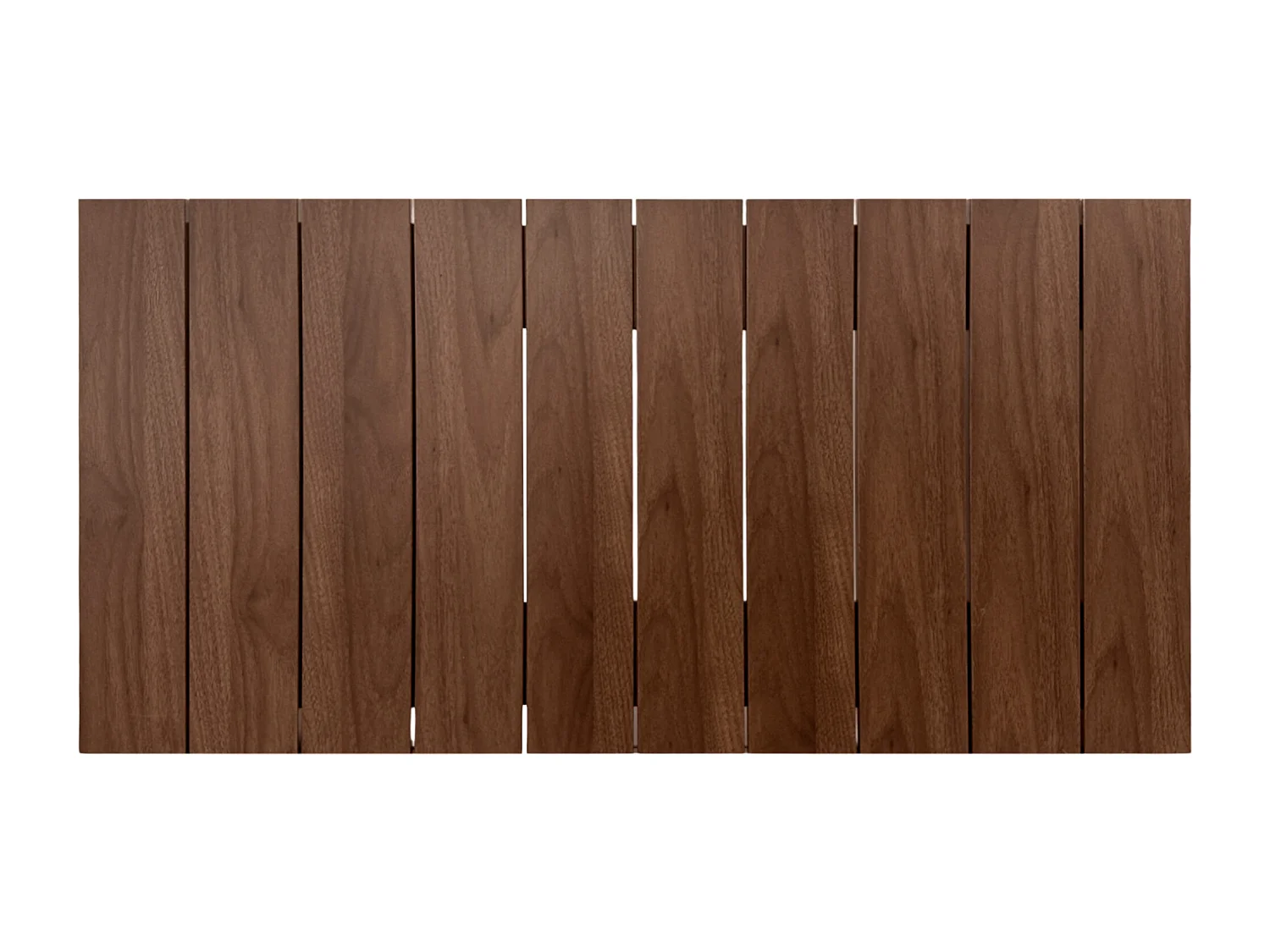 DHOME Tête de lit en bois recyclé MDF Vertical Pallet Style 110x46 Lits 105 - Bois Noyer