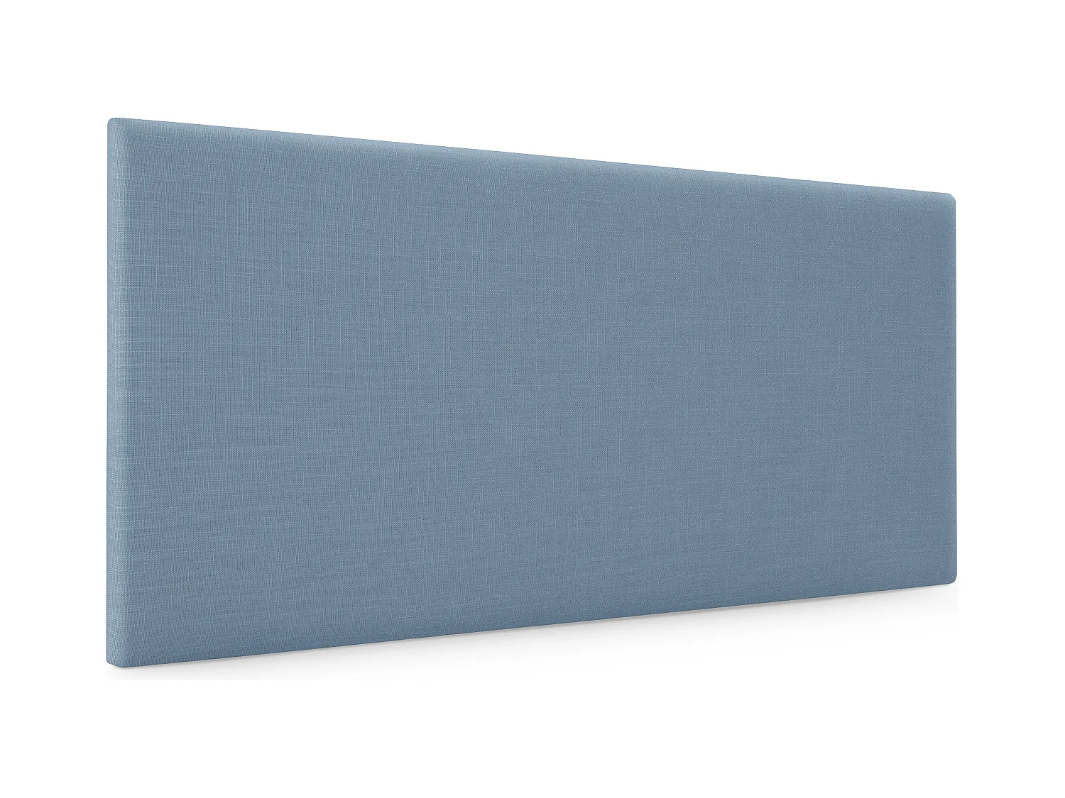 DHOME Tête de lit en lin naturel lisse 105x50cm Lits 105 - Bleu