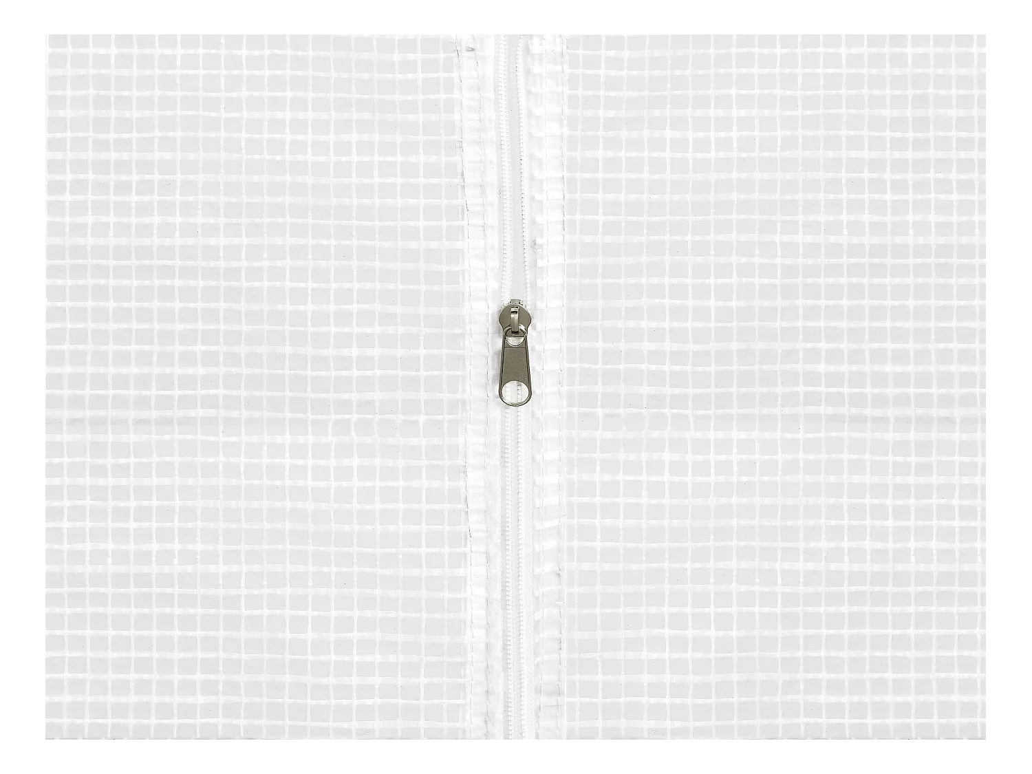 Serre tunnel avec structure en acier galvanisé et porte 36 m² - L300 x l1200 x H200 cm - Blanc - ALOCASIA