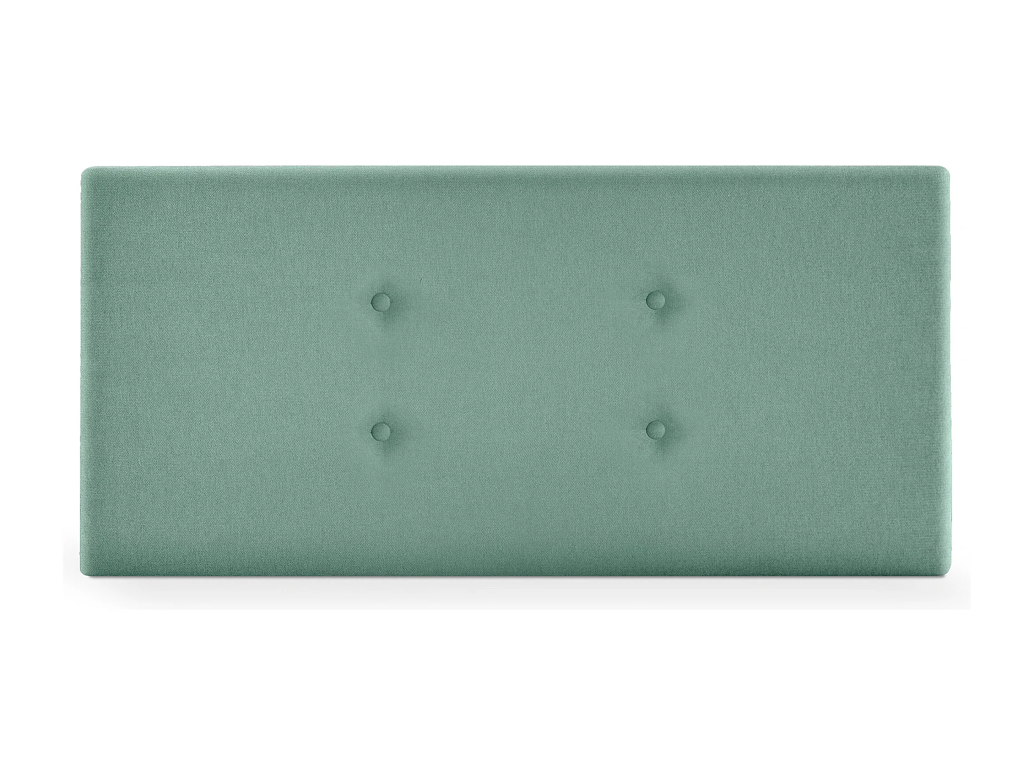 DHOME Testiera in de Tessuto Aqualine con 2 file di Bottoni 110x50cm Letti 105 - verde acqua