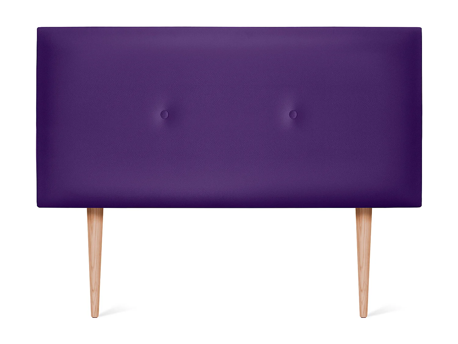 DHOME Cabeceira de  Couro sintético Liso com Botões 90x105cm com Pernas Camas 80/90 - Lilás