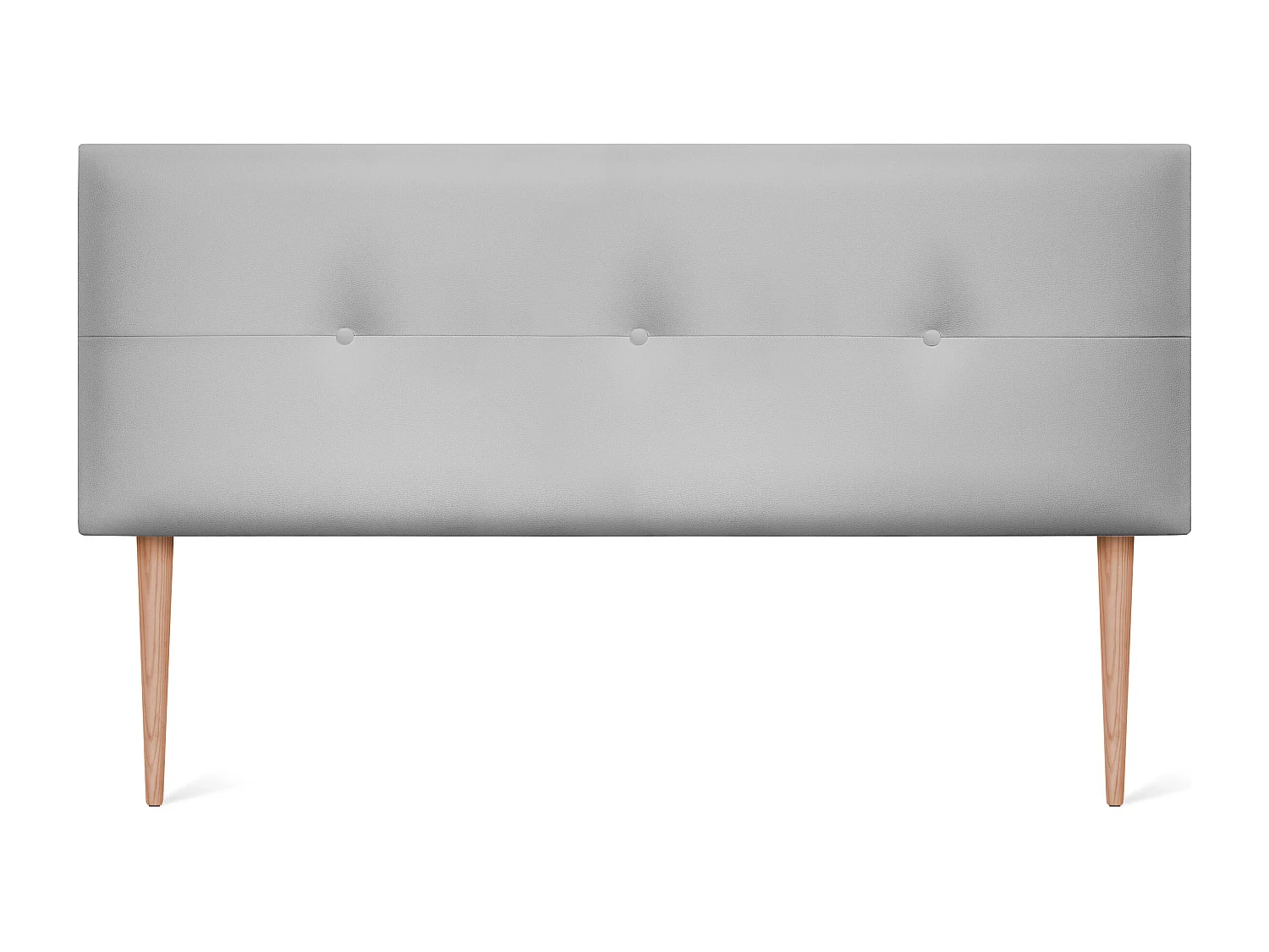 DHOME Kunstleer Hoofdeinde met Knopen 160x105cm met Bedpoten 150/160 - Lichtgrijs