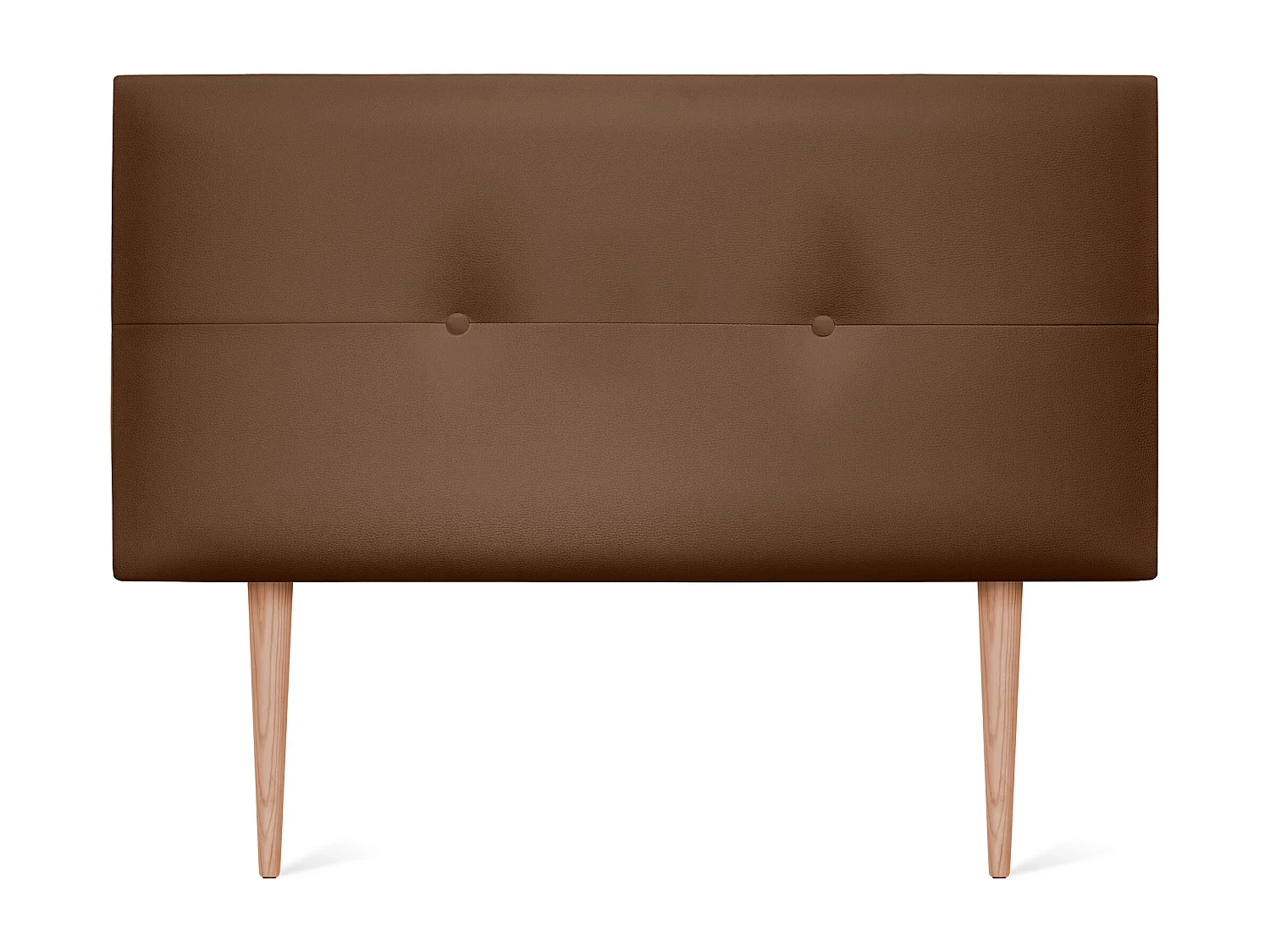 DHOME Kunstleer hoofdeinde met knopen 105x105cm met bedpoten 105 - Clay