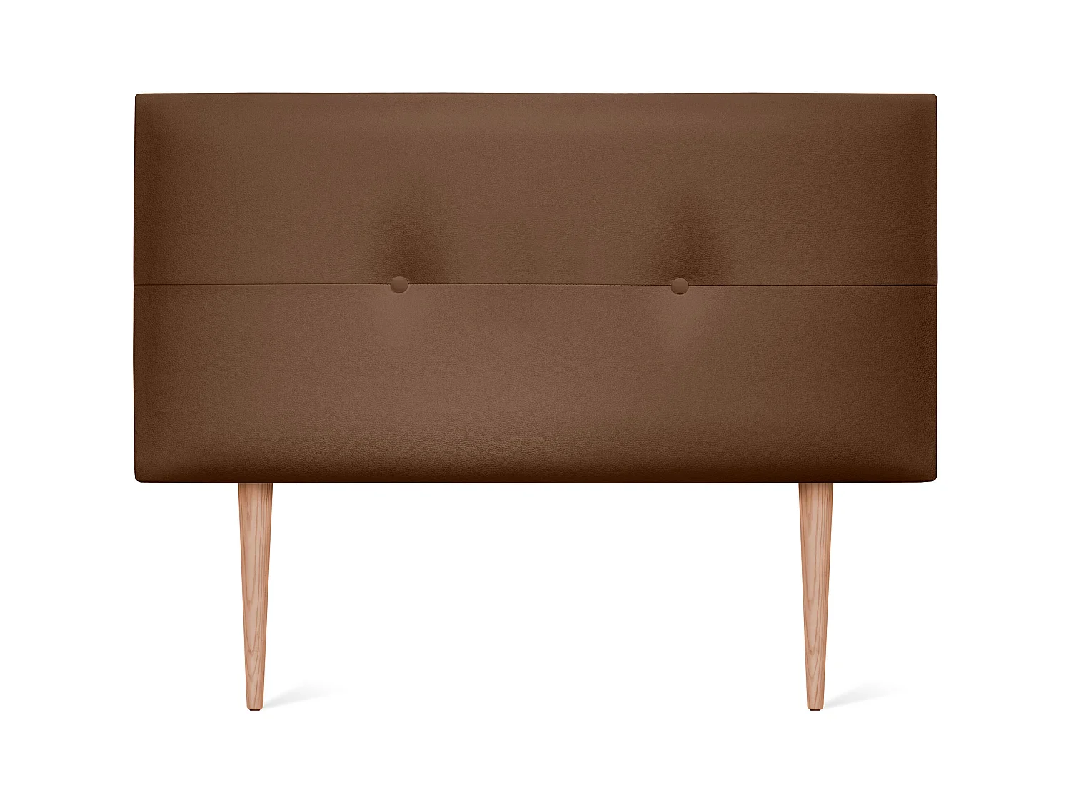 DHOME Tête de lit similicuir avec Boutons 105x105cm avec pieds Lits 105 - Argile