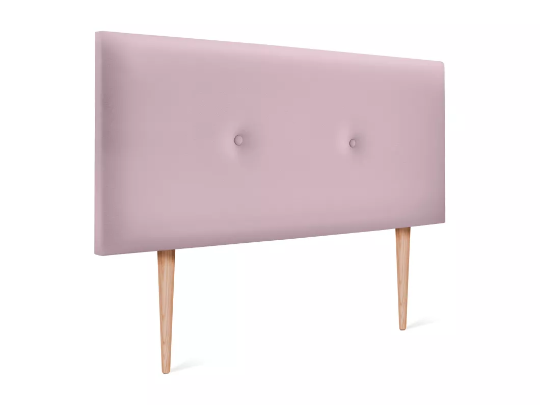 Kauf Unique DHOME Kopfteil aus glattem Kunstleder mit Knöpfen 95x105cm Mit Beinen Betten 90 - Rosa