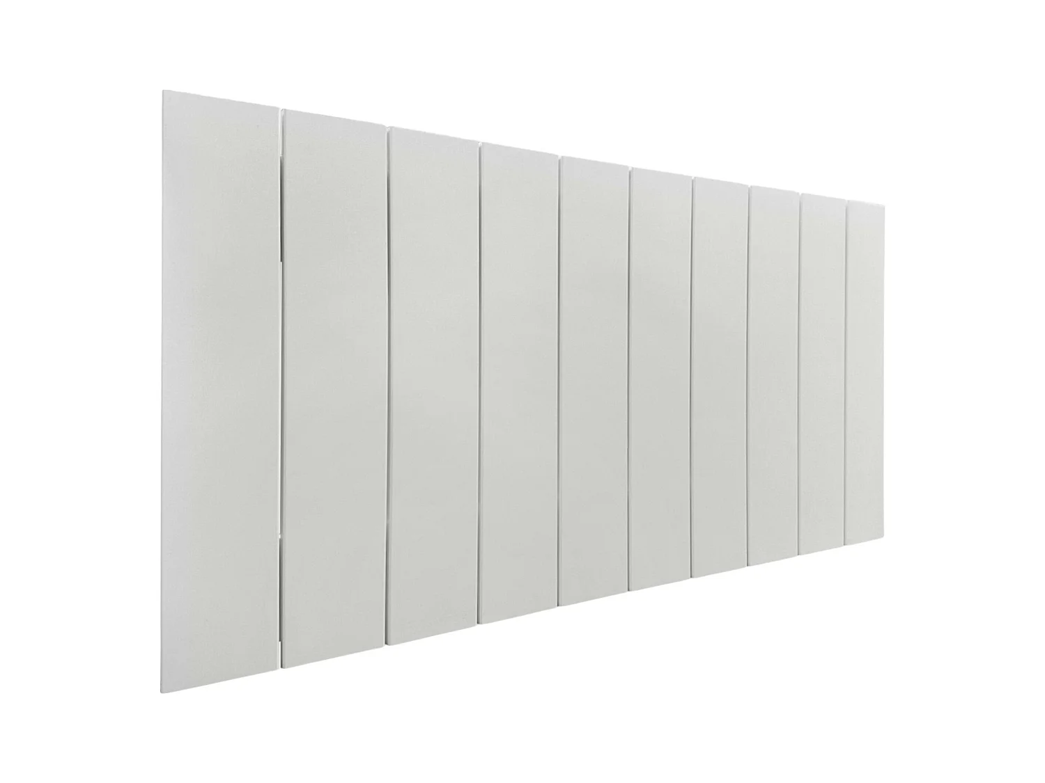 DHOME Tête de lit en bois recyclé MDF Vertical Pallet Style 90x46 Lits 80/90 - Uni Blanc