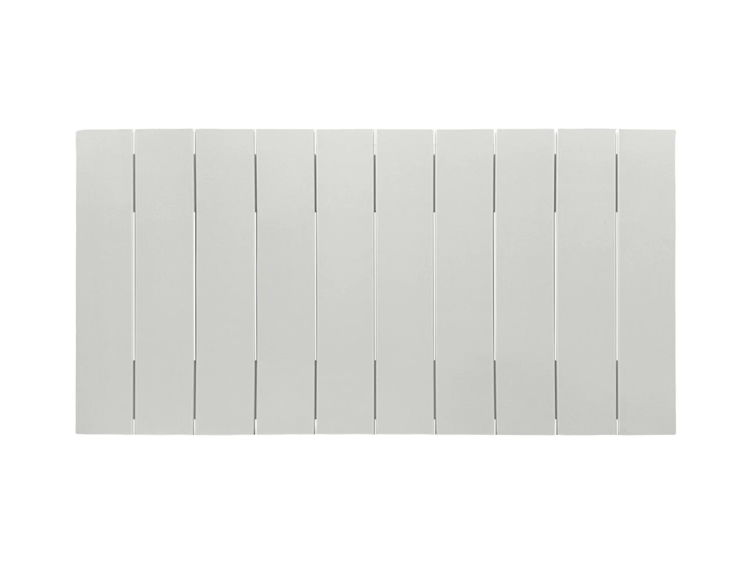 DHOME Tête de lit en bois recyclé MDF Vertical Pallet Style 90x46 Lits 80/90 - Uni Blanc