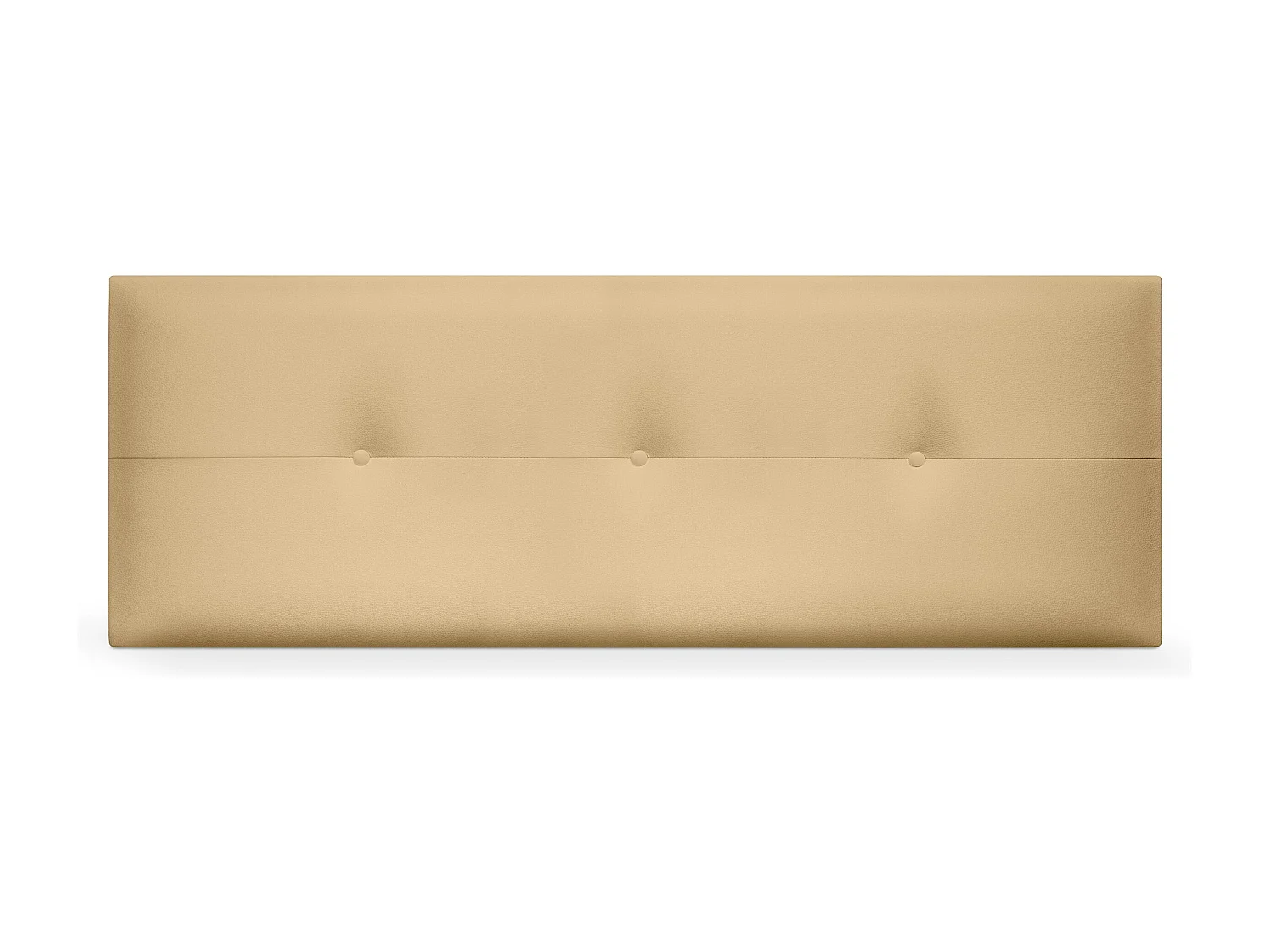 DHOME Kopfteil aus Kunstleder mit Knöpfen 145x50cm Betten 135/140 - Vanille