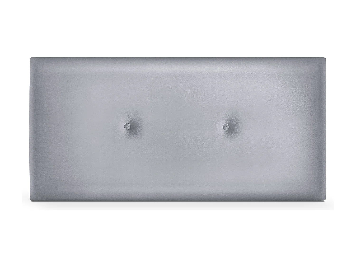 DHOME Testiera in de Similpelle Liscia con bottoni 105x50cm Letti 105 - Argento