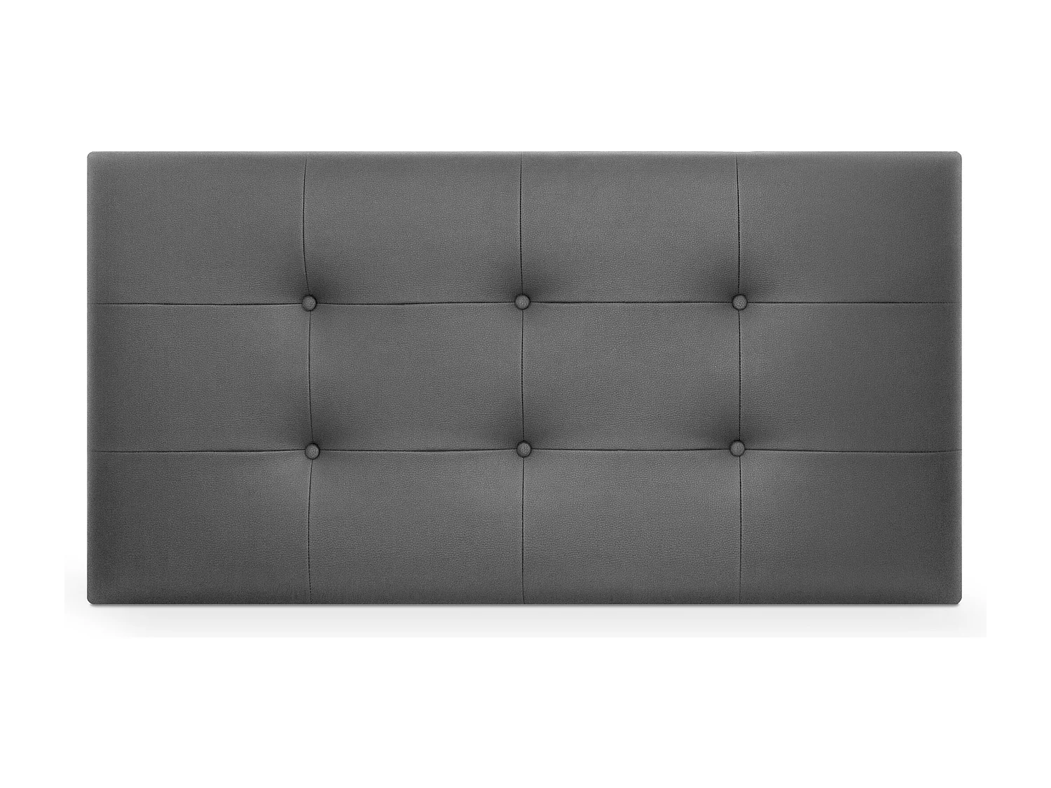 DHOME Tête de Lit en Similicuir Capitonnée 110x60cm Lit 105 - Gris