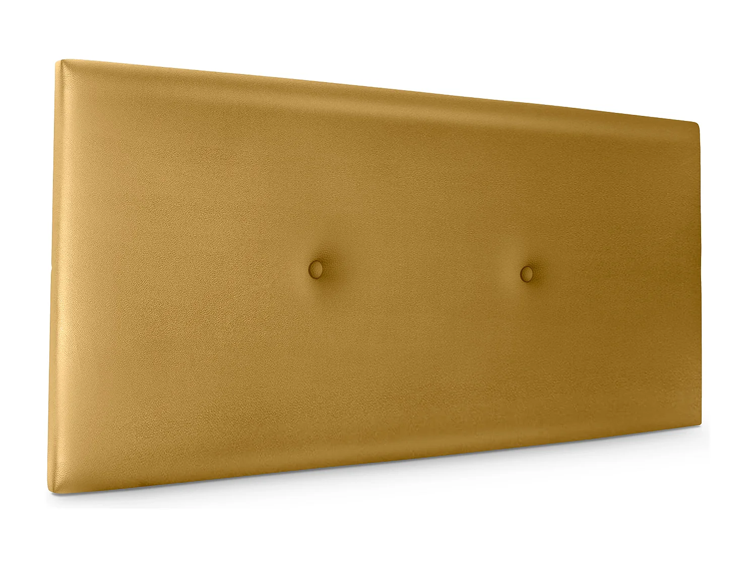 DHOME Testiera in de Similpelle Liscia con bottoni 105x50cm Letti 105 - d'oro