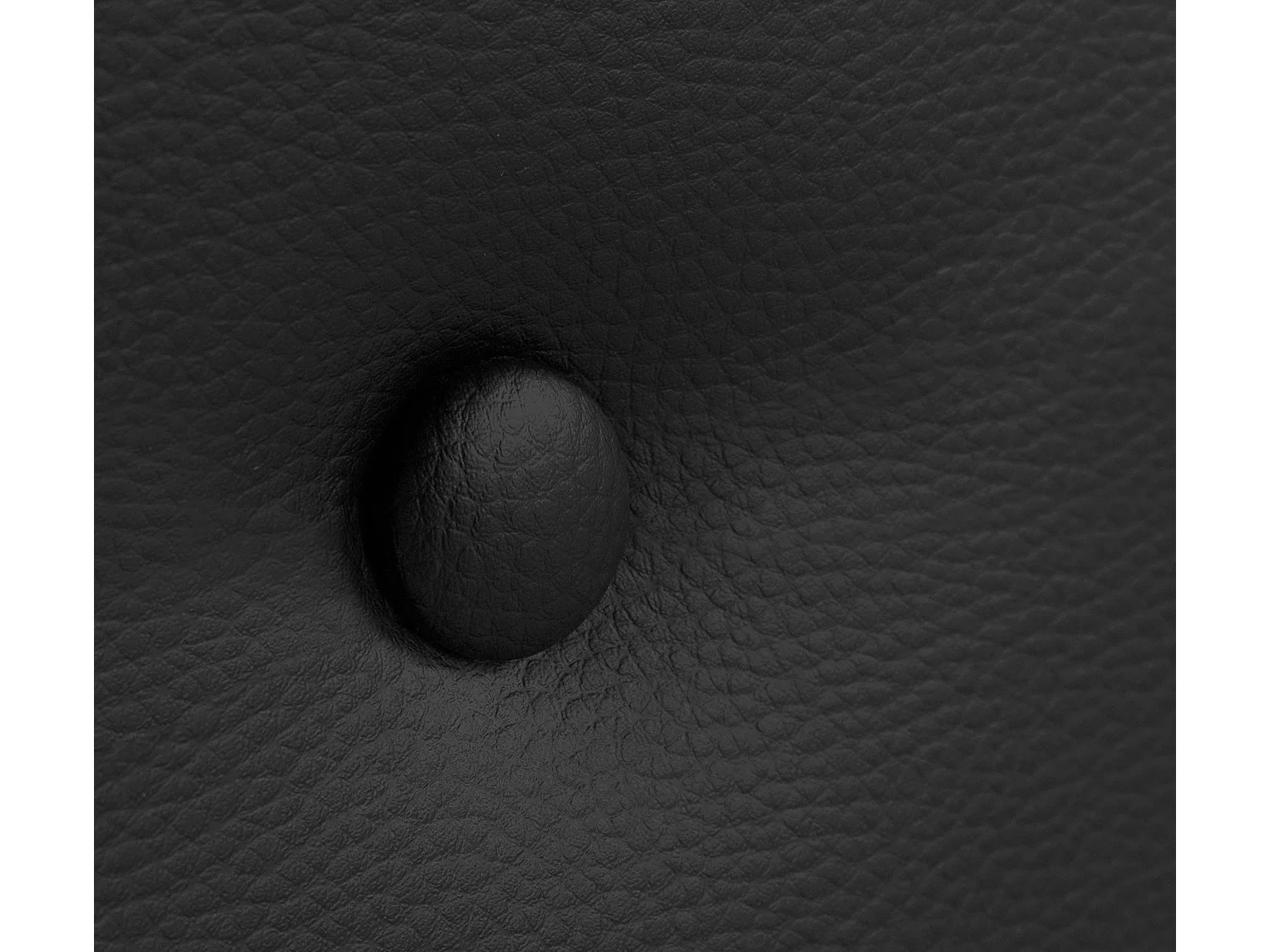 DHOME Tête de lit simili cuir lisse avec Boutons 95x50cm Lits 90 - Noir