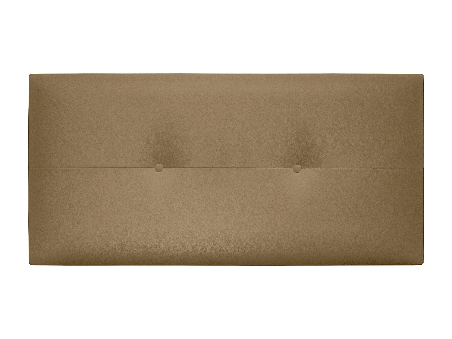 DHOME kunstleer hoofdeinde met knopen 95x50cm bedden 90 - lichtbruin