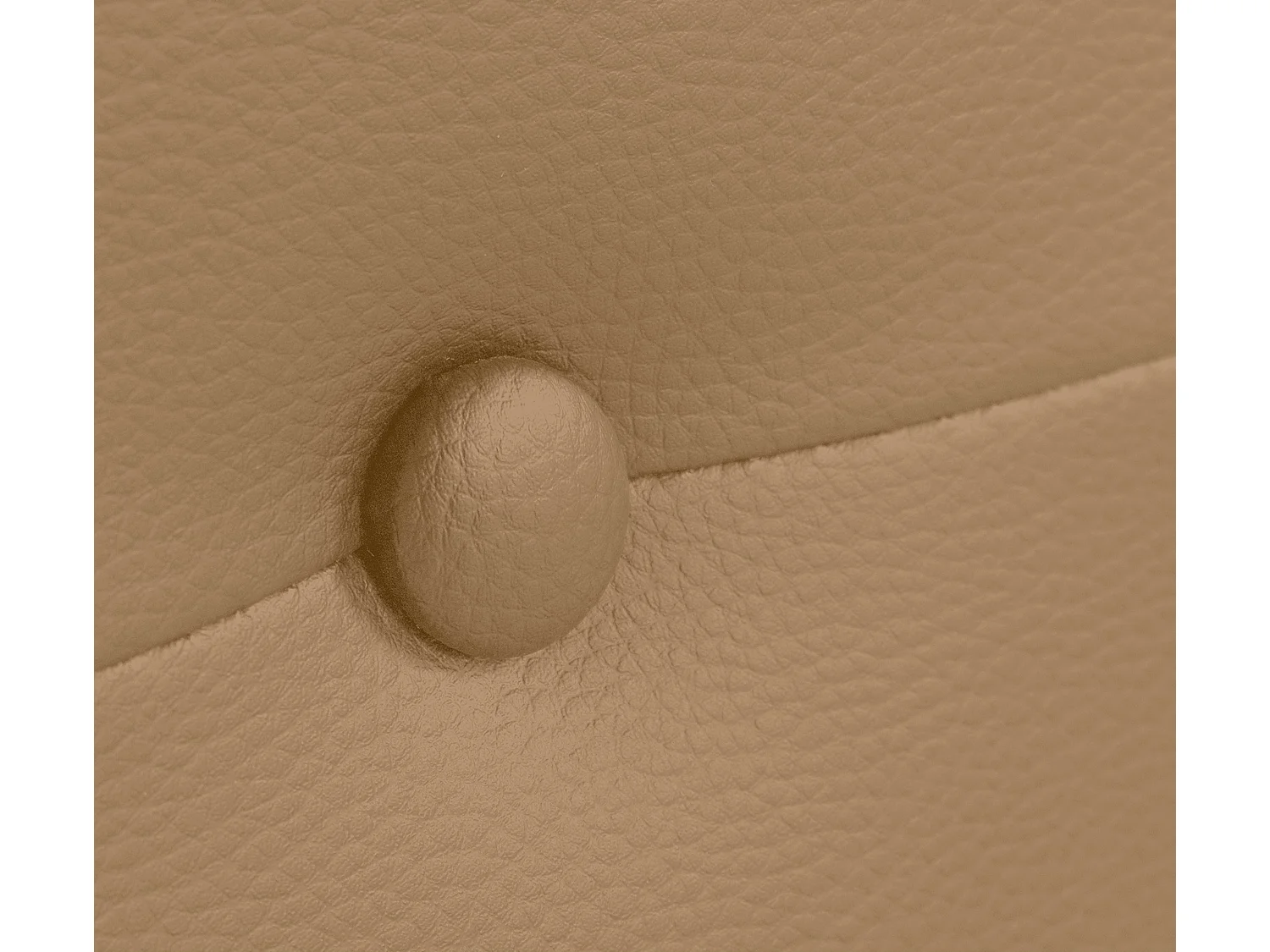 DHOME kunstleer hoofdeinde met knopen 95x50cm bedden 90 - lichtbruin