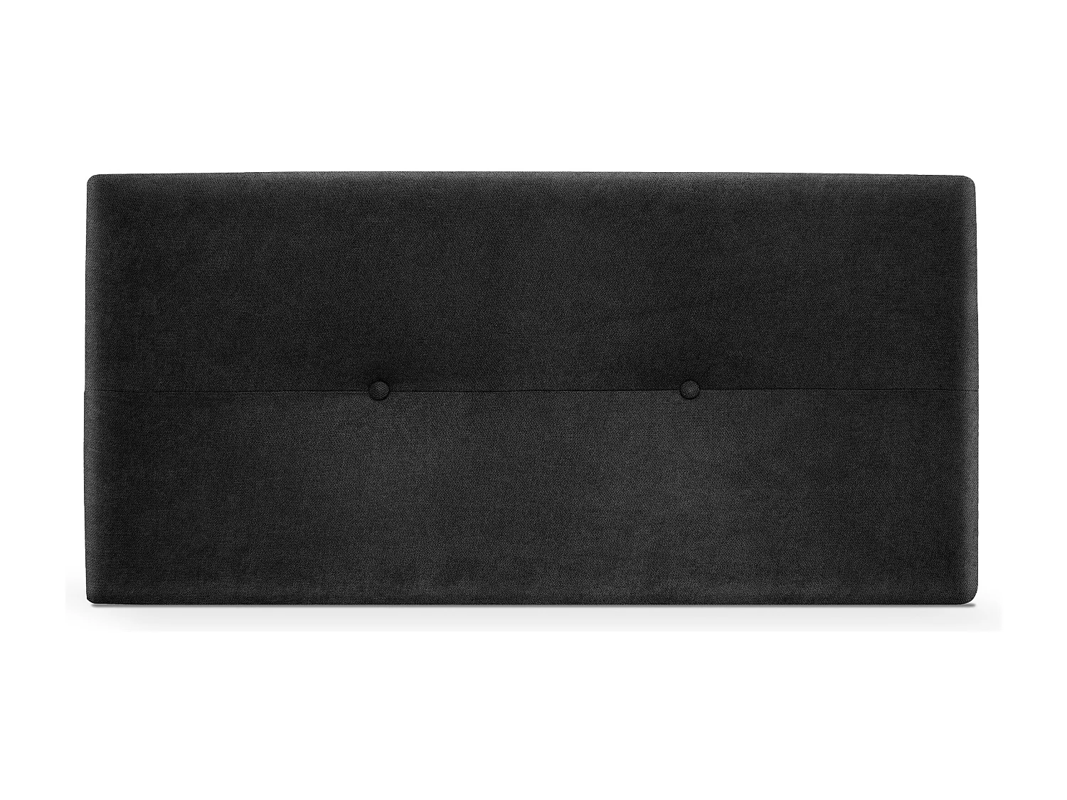 DHOME Testiera in de Tessuto Aqualine con bottoni 90x50cm Letti 80/90 - Nero