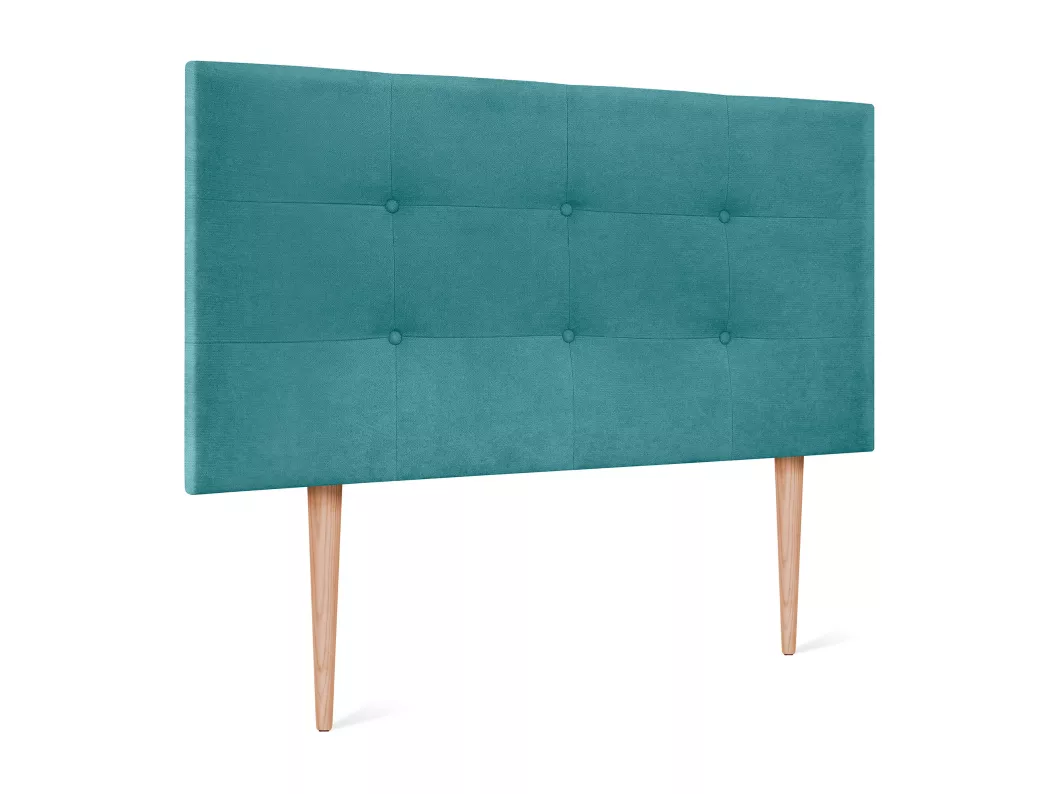 Kauf Unique DHOME Aqualine getuftetes Stoffkopfteil 105 x 115 cm mit Bettbeinen 105 – Türkis