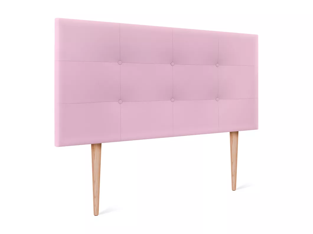 Kauf Unique DHOME getuftetes Kunstleder-Kopfteil 105 x 115 cm mit Bettbeinen 105 – Rosa