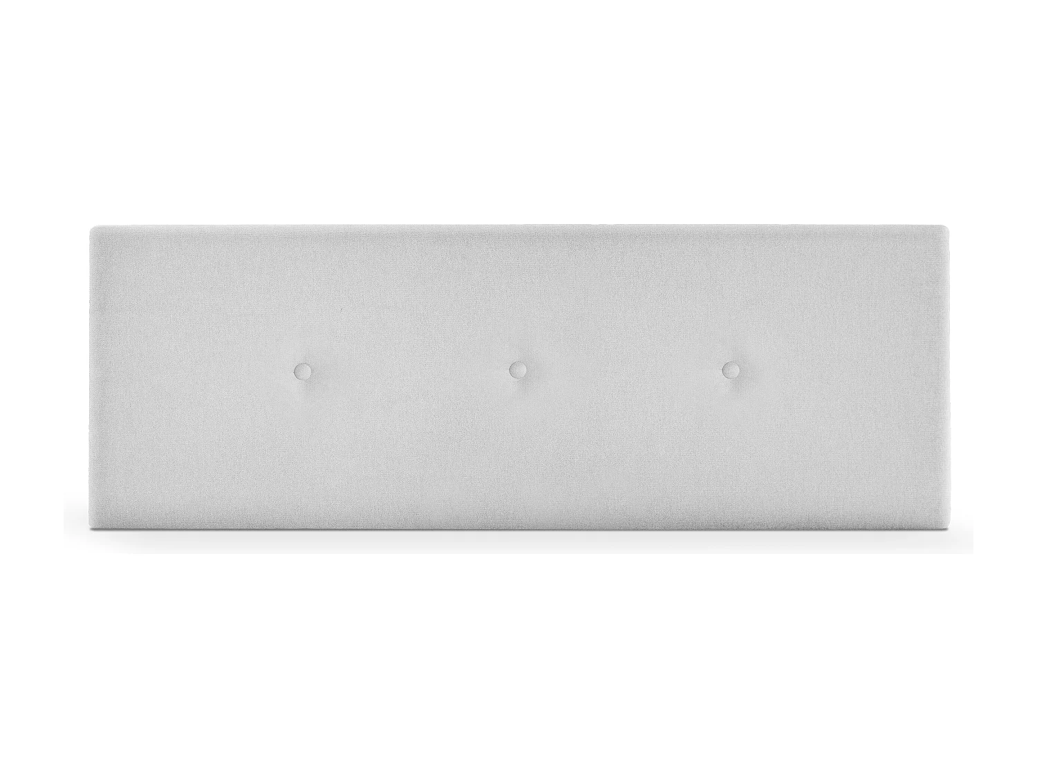 DHOME Tête de lit en tissu Aqualine lisse avec Boutons 145x50cm Lits 135/140 - Gris perle