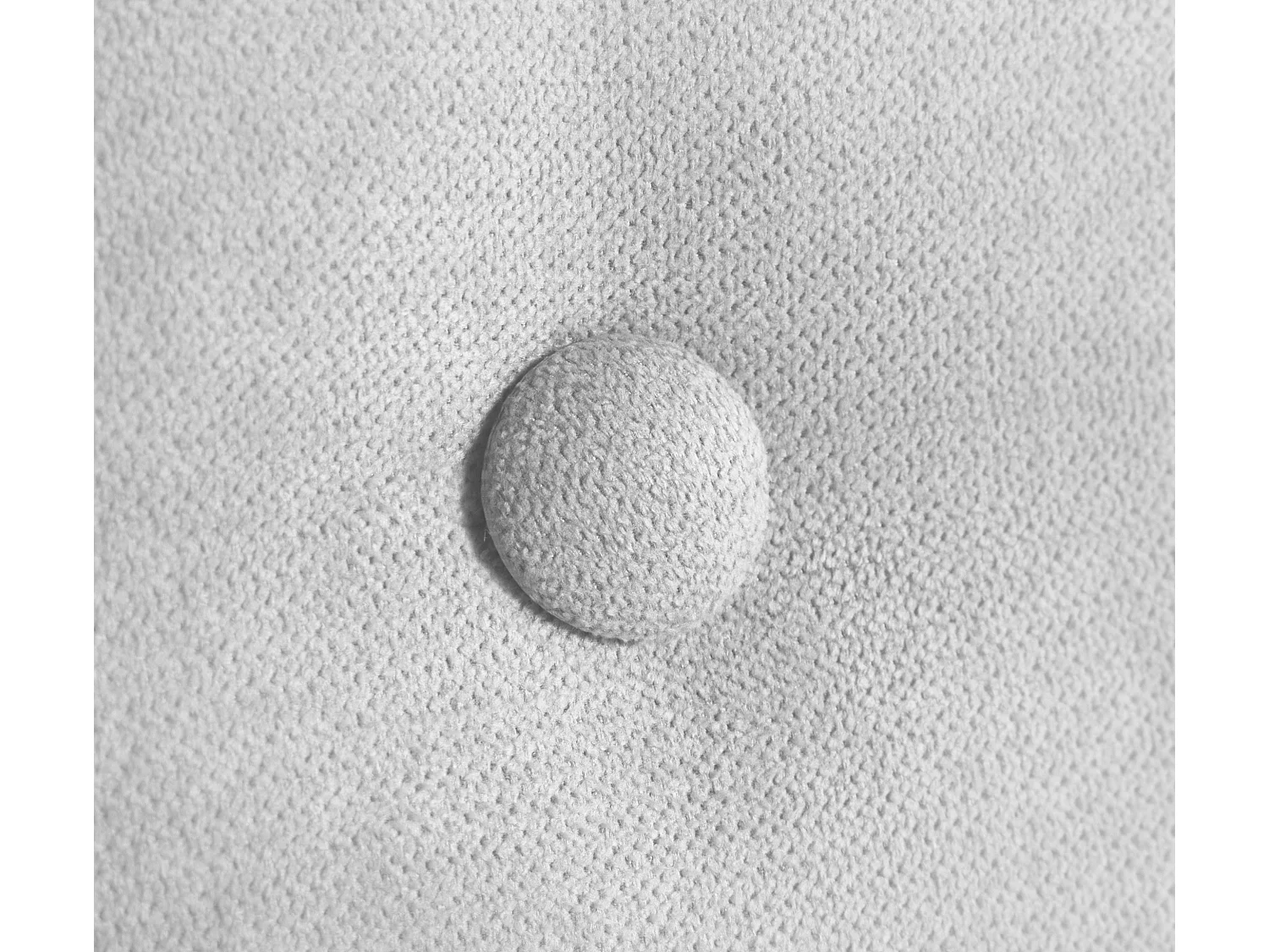 DHOME Tête de lit en tissu Aqualine lisse avec Boutons 145x50cm Lits 135/140 - Gris perle