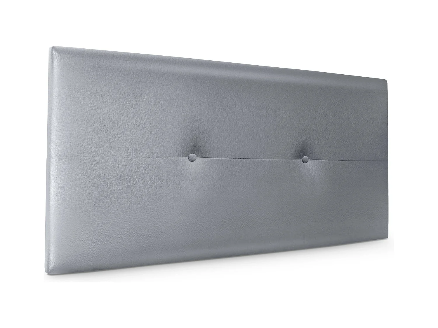 DHOME Tête de lit similicuir avec Boutons 110x50cm Lits 105 - Argent