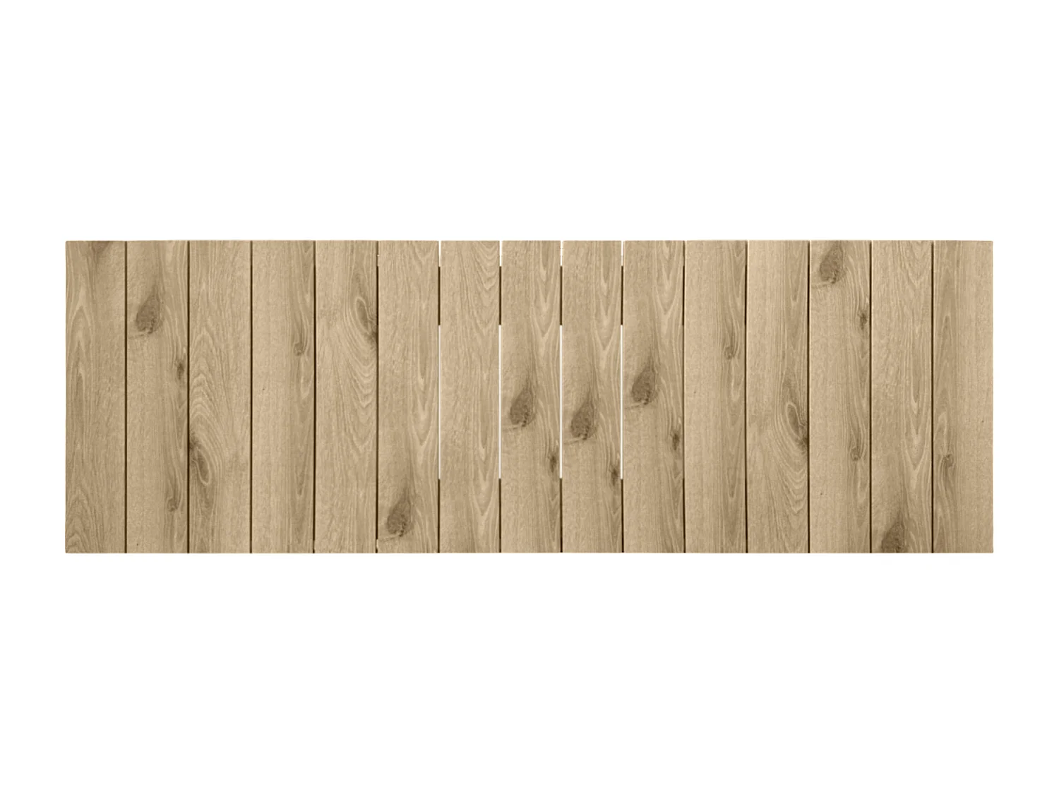 DHOME Recyceltes Holz-Kopfteil MDF Vertikale Palettenform 135x46 Betten 120/135 - Kambrisches Holz