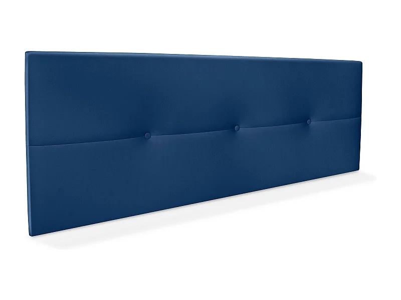 DHOME Testiera in de Similpelle con bottoni 150x50cm Letti 150 - Blu
